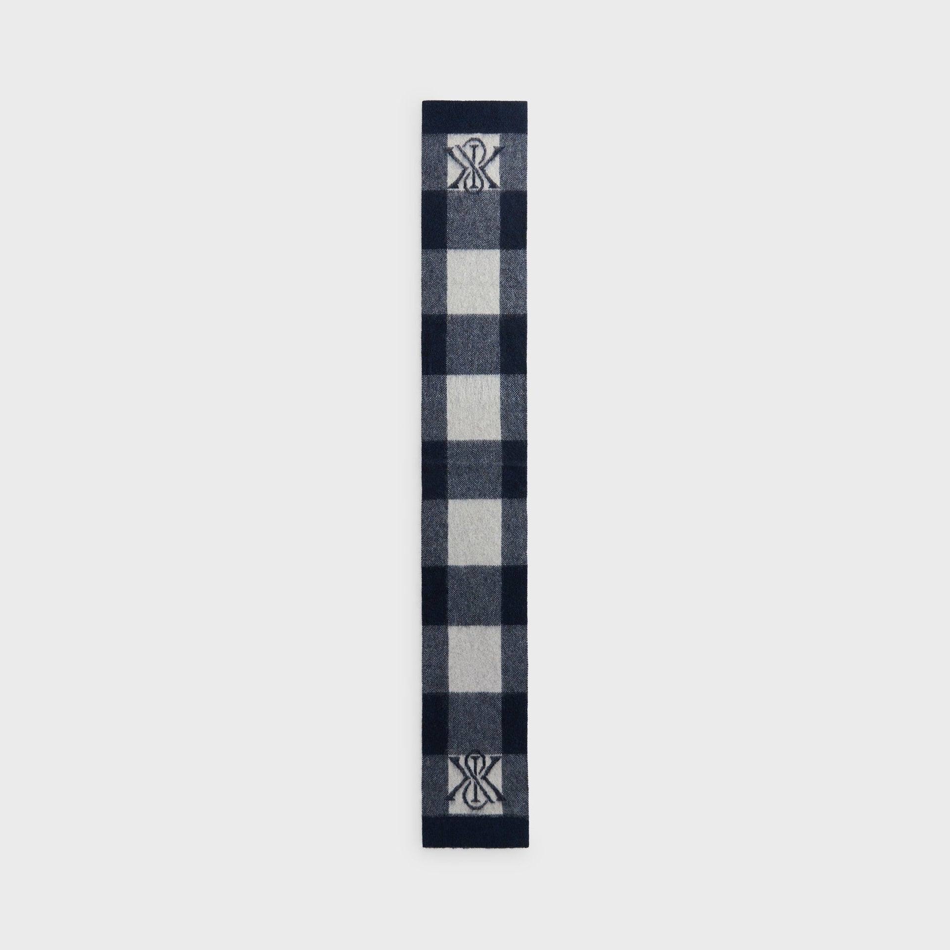 Kith Plaid Mohair Scarf - Nocturnal - PH