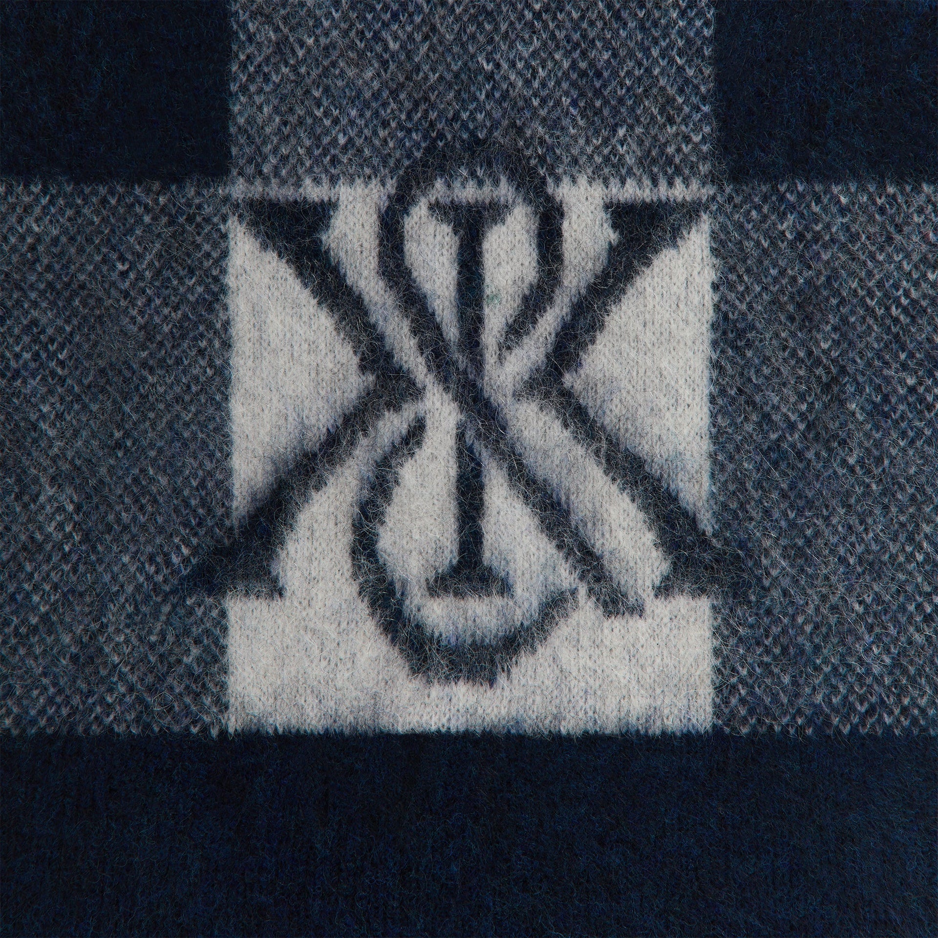 Kith Plaid Mohair Scarf - Nocturnal - PH