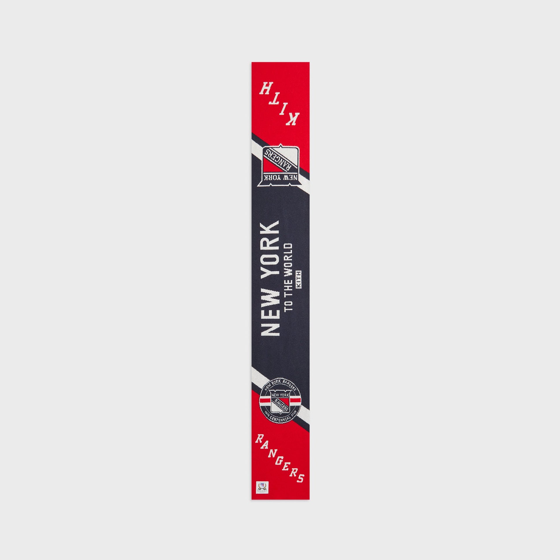 Kith for the New York Rangers Centennial Jacquard Knit Scarf - Nocturnal