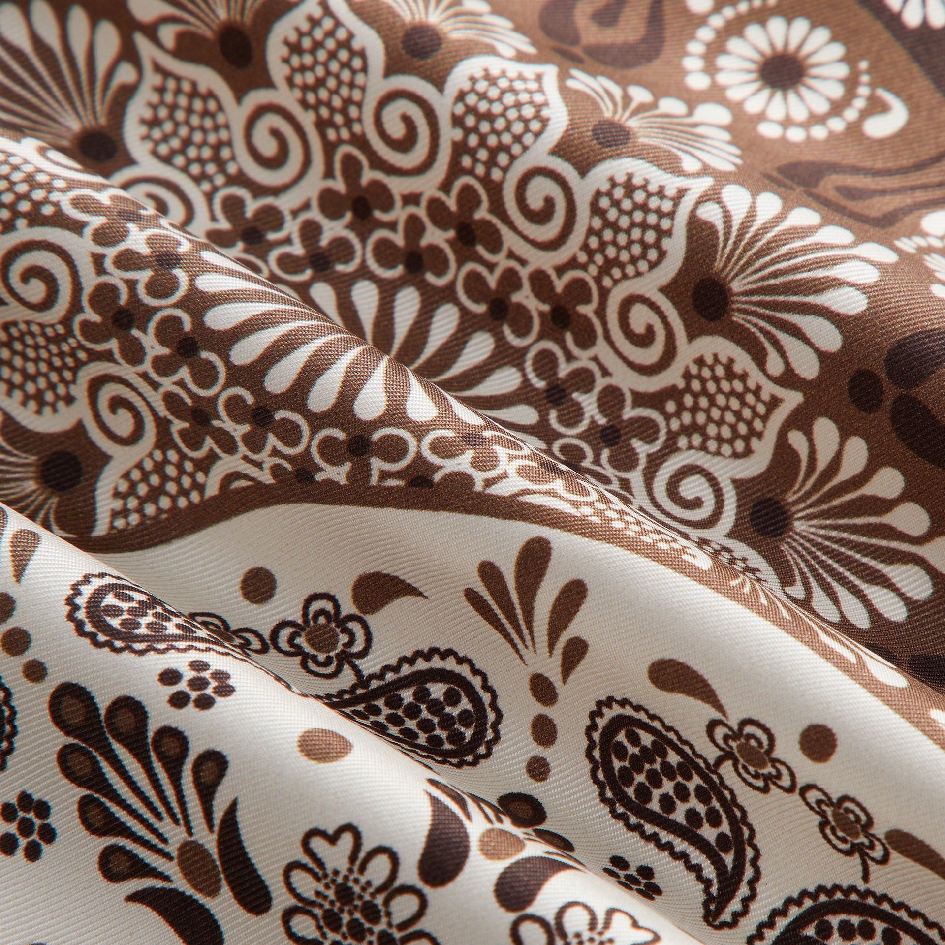 Kith Printed Mandala Silk Scarf - Woodland - PH