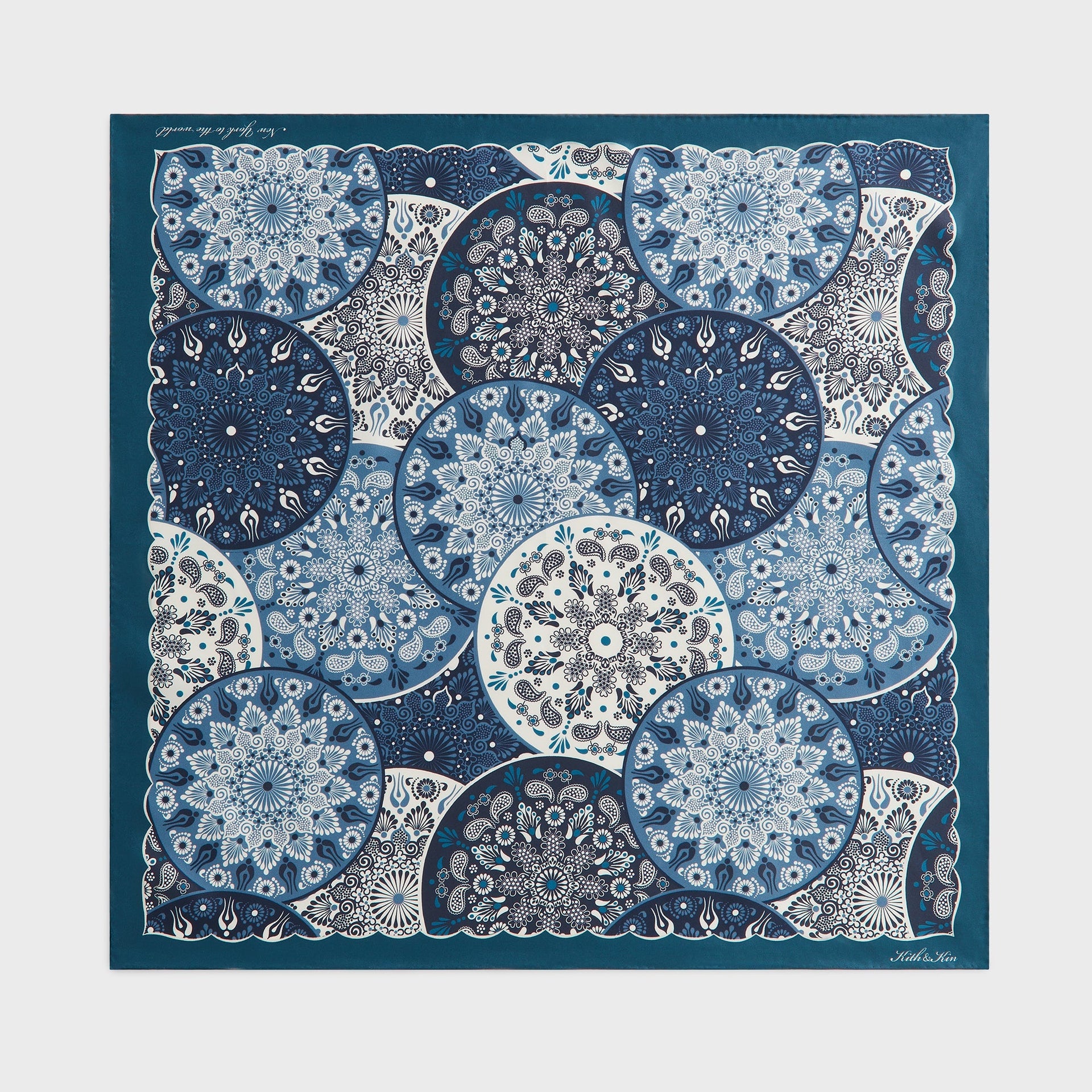 Kith Printed Mandala Silk Scarf - Novel - PH