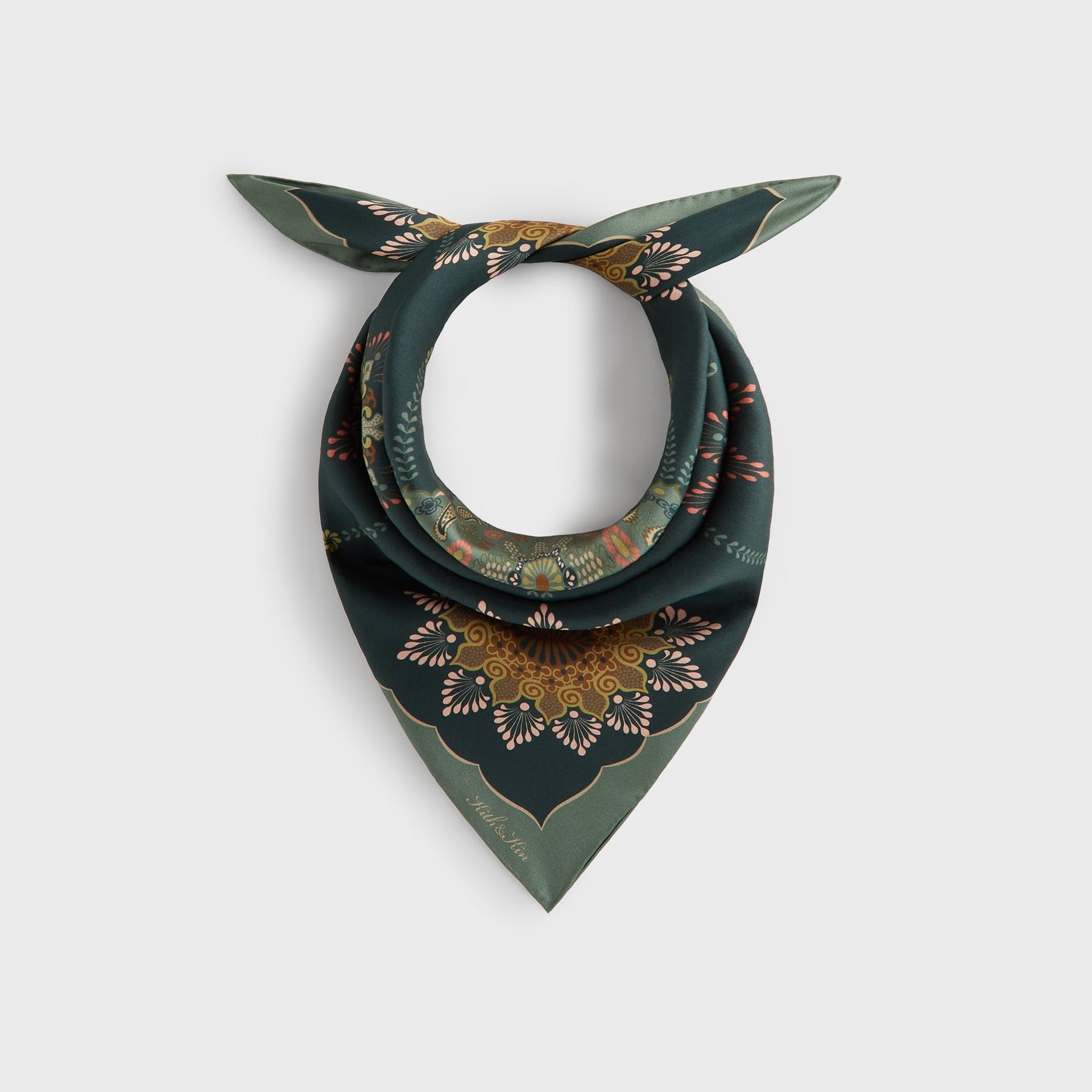 Kith Floral Printed Palm Silk Scarf - Stadium - PH