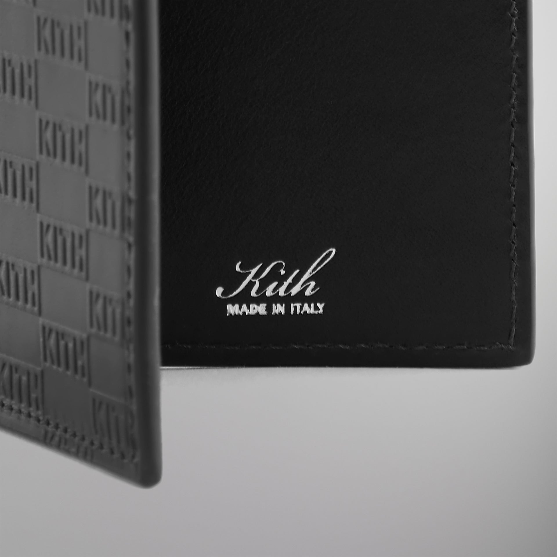 Kith Monogram Bi-Fold Wallet - Black