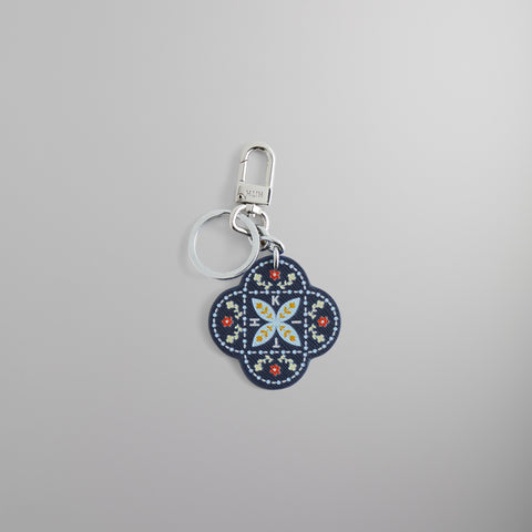Kith Printed Saffiano Leather Keyring - Nocturnal
