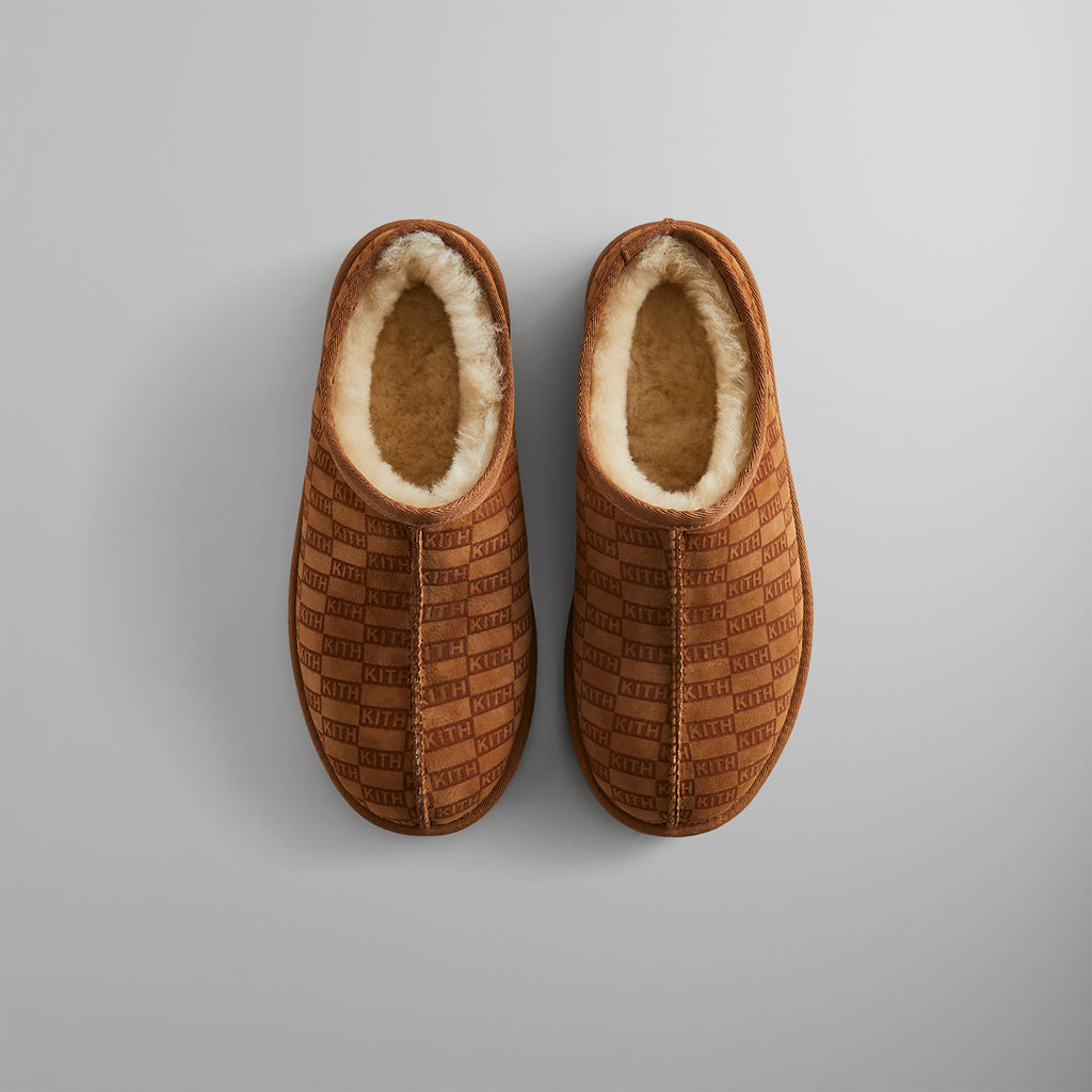 Kithmas Monogram Shearling Slippers Loft