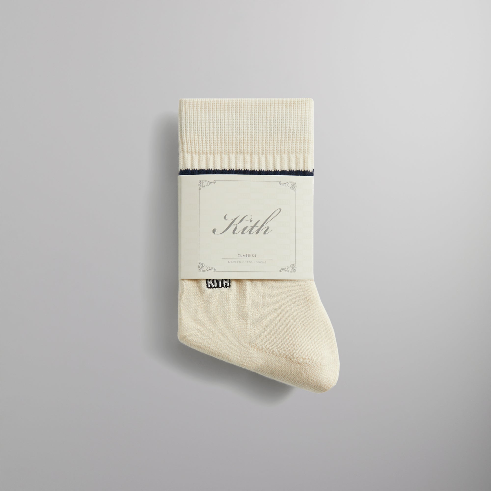 Kith Summer Stripe Mid-Length Sock - Waffle