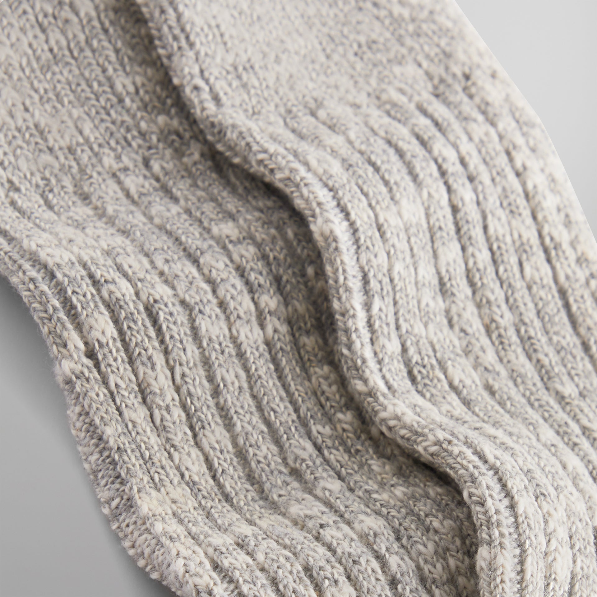 Kith Willet Marled Crew Socks - Light Heather Grey