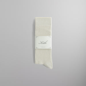 Kith Waffle Knit Cotton Socks - Sandrift