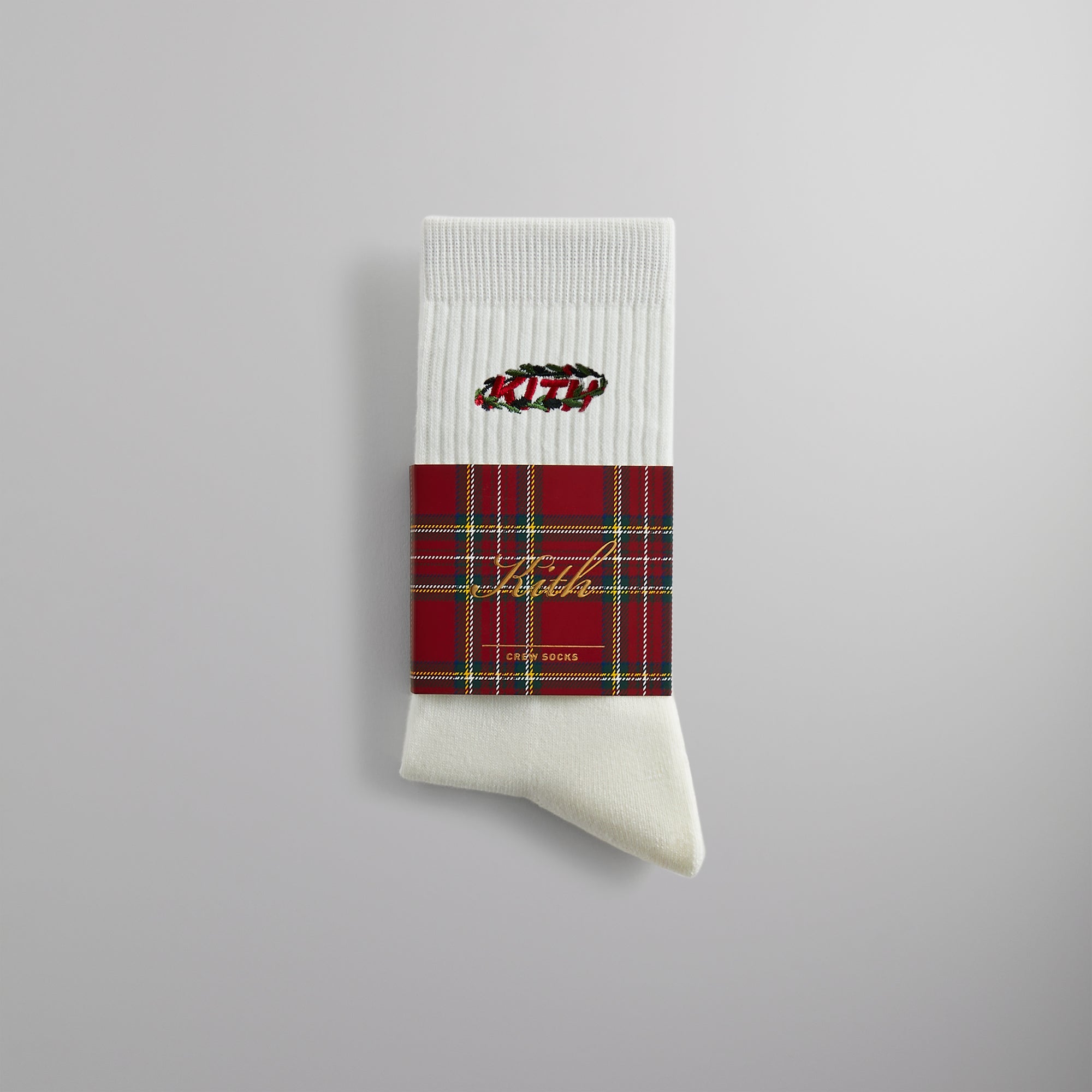 Kithmas Wreath Socks - White PH