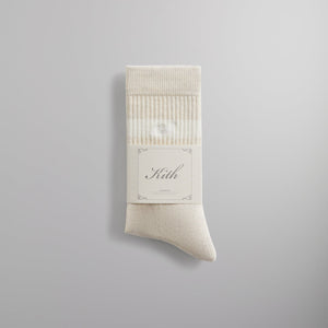 Kith Stripe Crew Socks With Script Embroidery - Lace PH