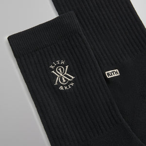 UrlfreezeShops Crew Cotton Socks With UrlfreezeShops Crest - Black
