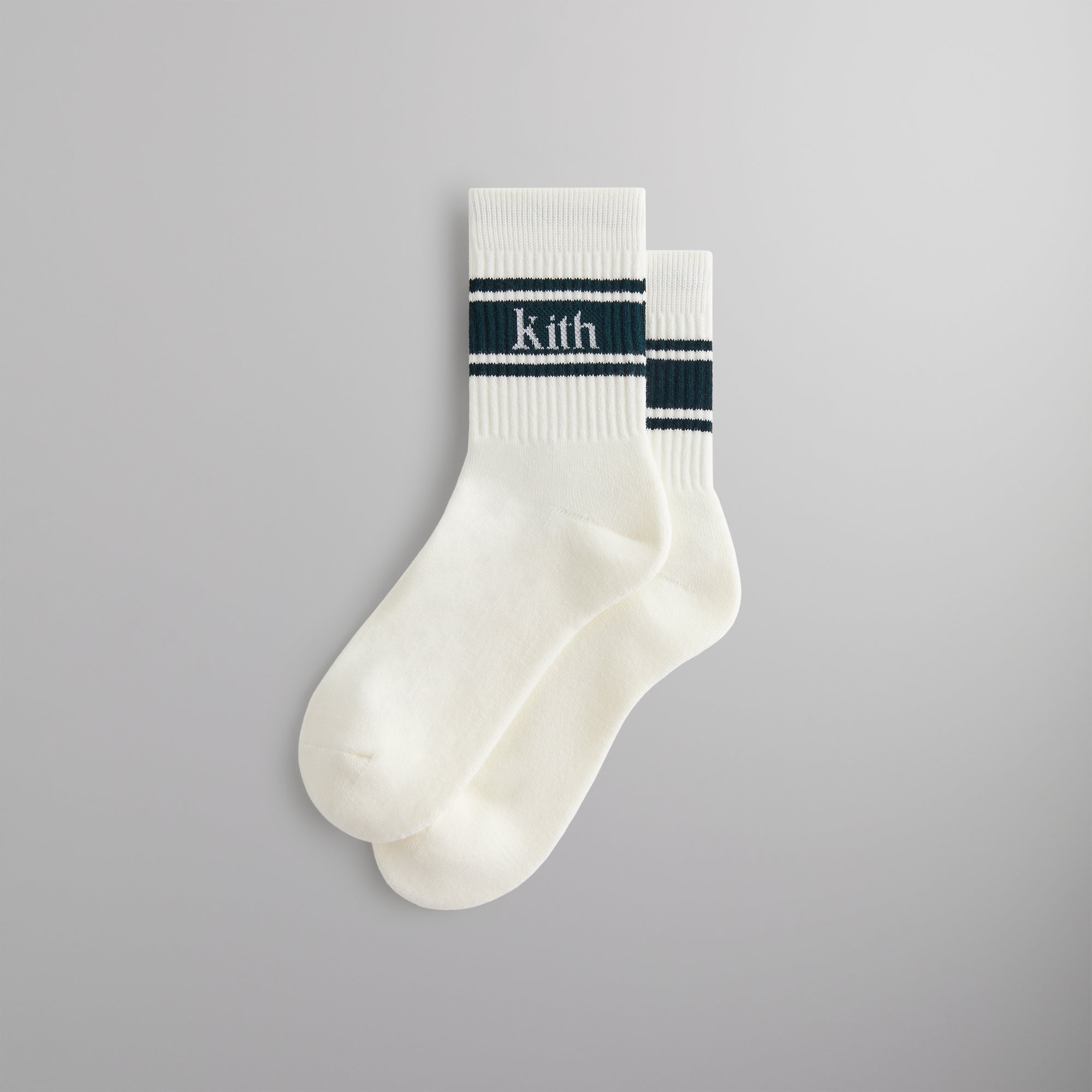 ★24SS 最新作★Kith Paisley Embroidery Mid Length Crew Socks Kith Pegasus Crew Sock - Light Heather Grey