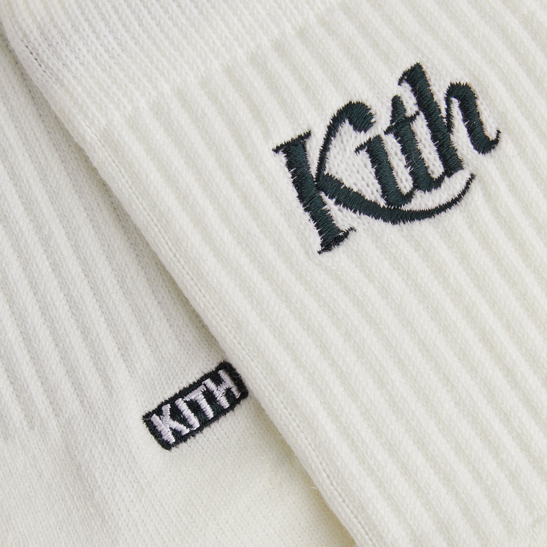 Kith Graphic Mid Crew Sock - White