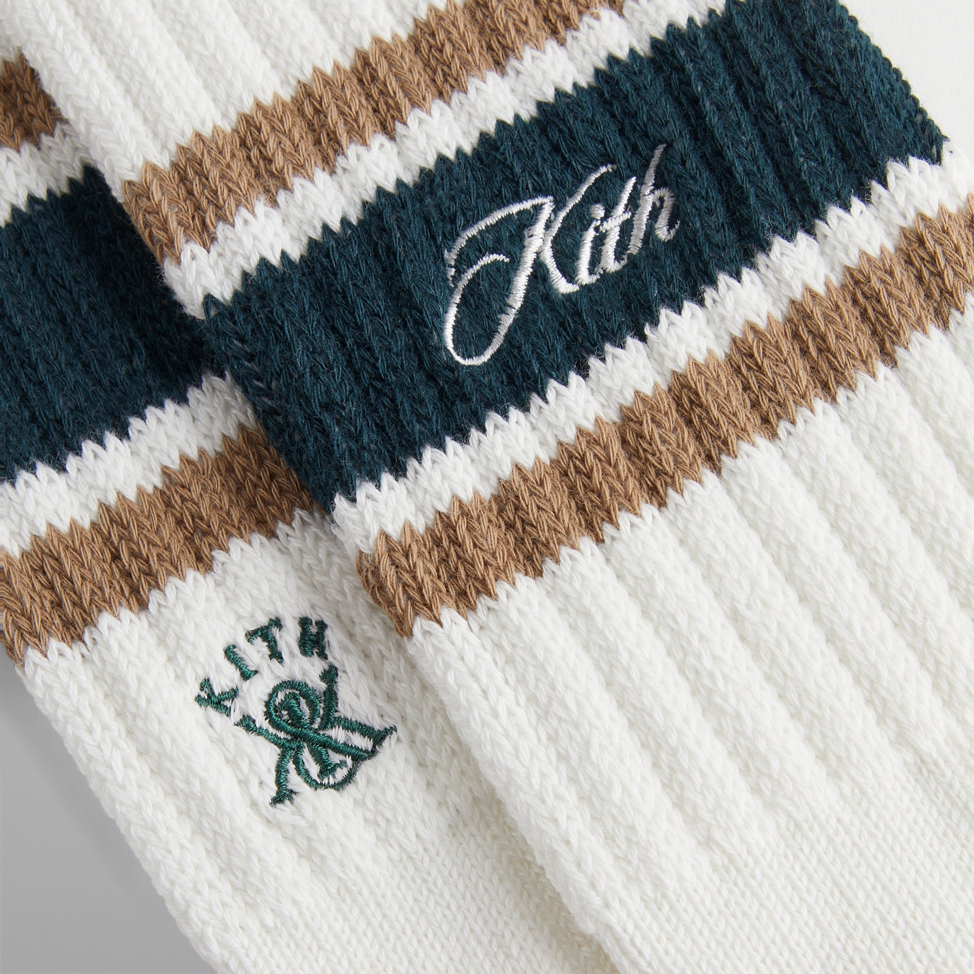 Kith Striped Chunky Crew Socks - Stadium