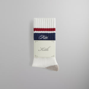 Kith Striped Chunky Crew Socks - Nocturnal