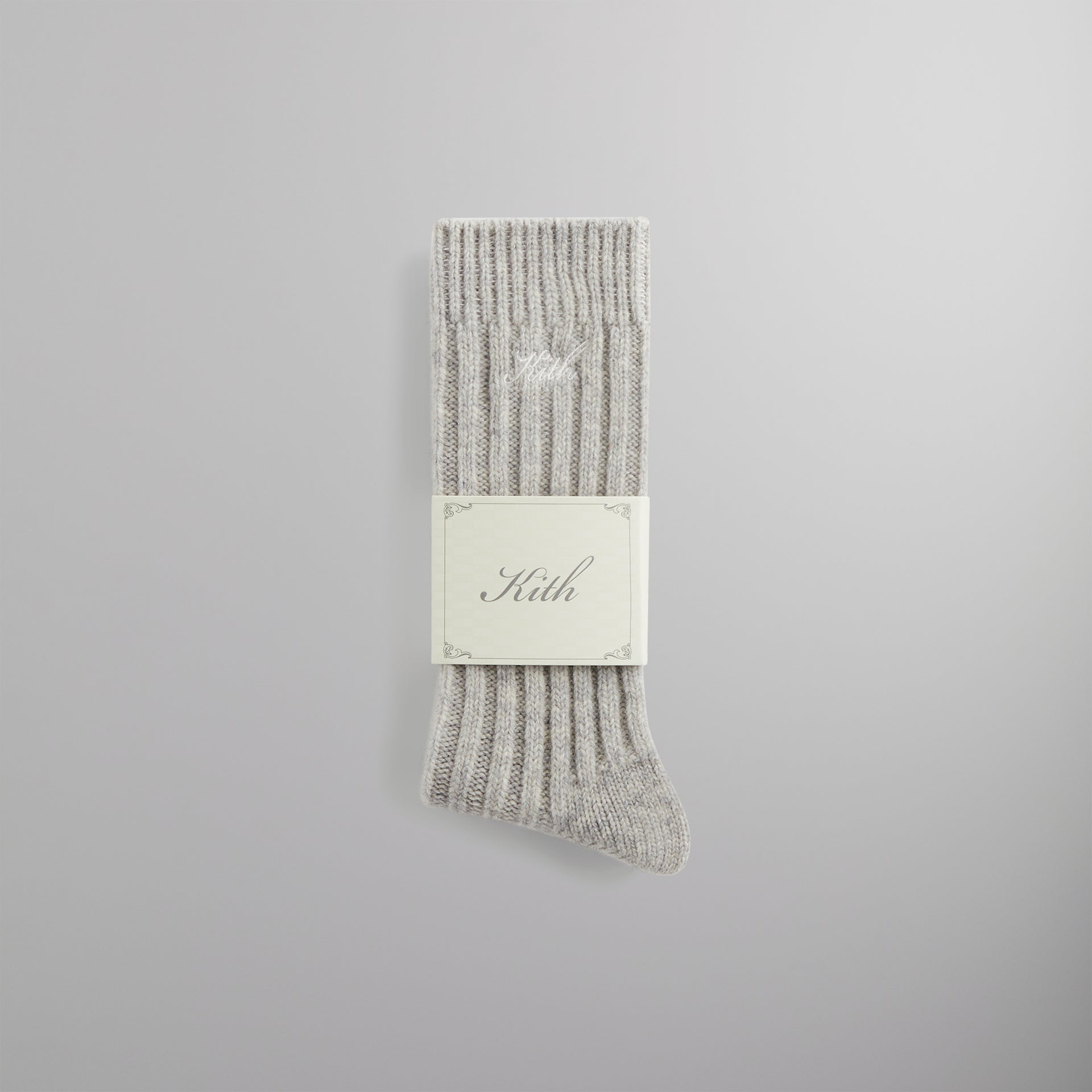 Kith Wool Socks - Light Heather Grey