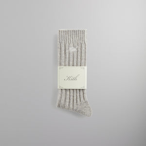 Kith Wool Socks - Light Heather Grey