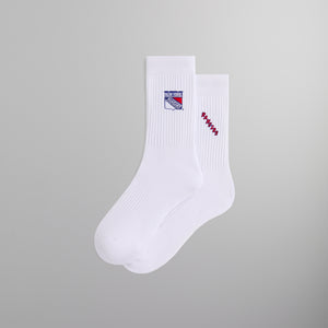 Kith for the New York Rangers Shield Crew Socks - White