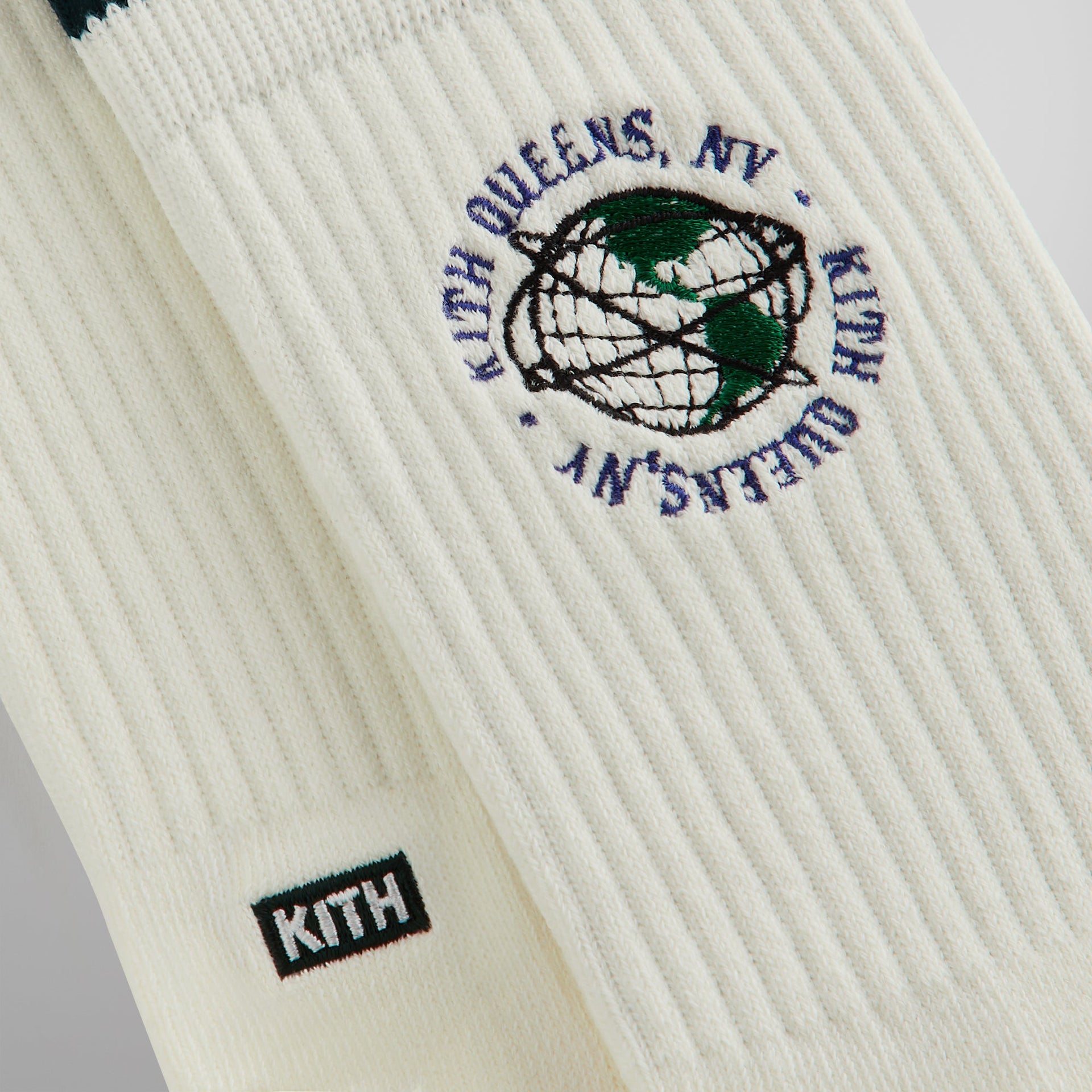 Kith Embroidered Globe Crew Sock - Silk PH