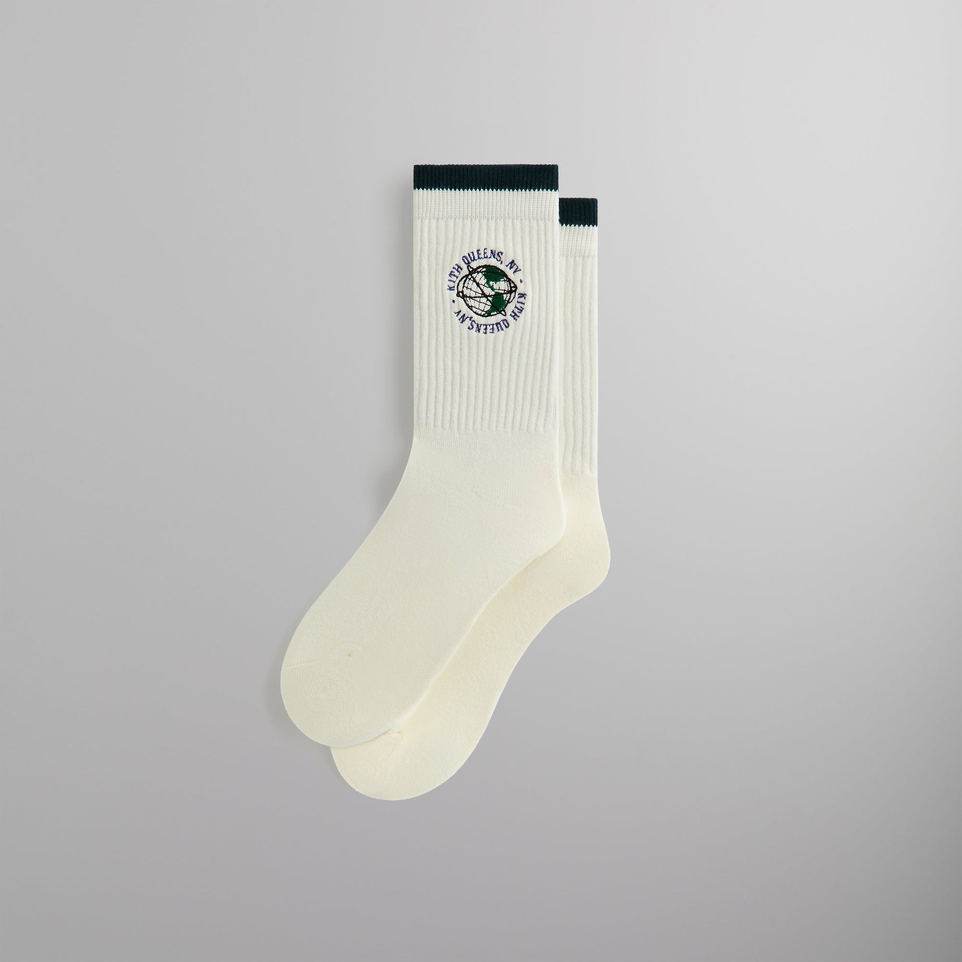 Kith Embroidered Globe Crew Sock - Silk PH