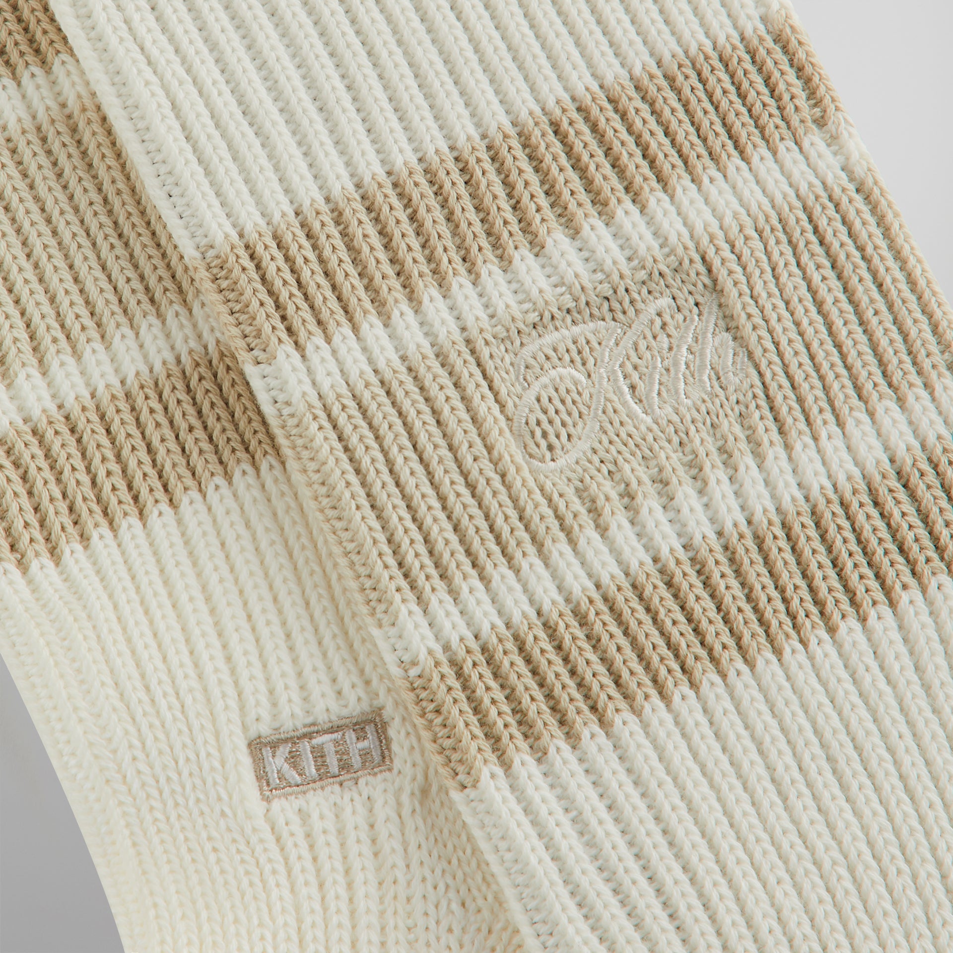 Kith Calf Stripe Relaxed Crew Sock - Silk