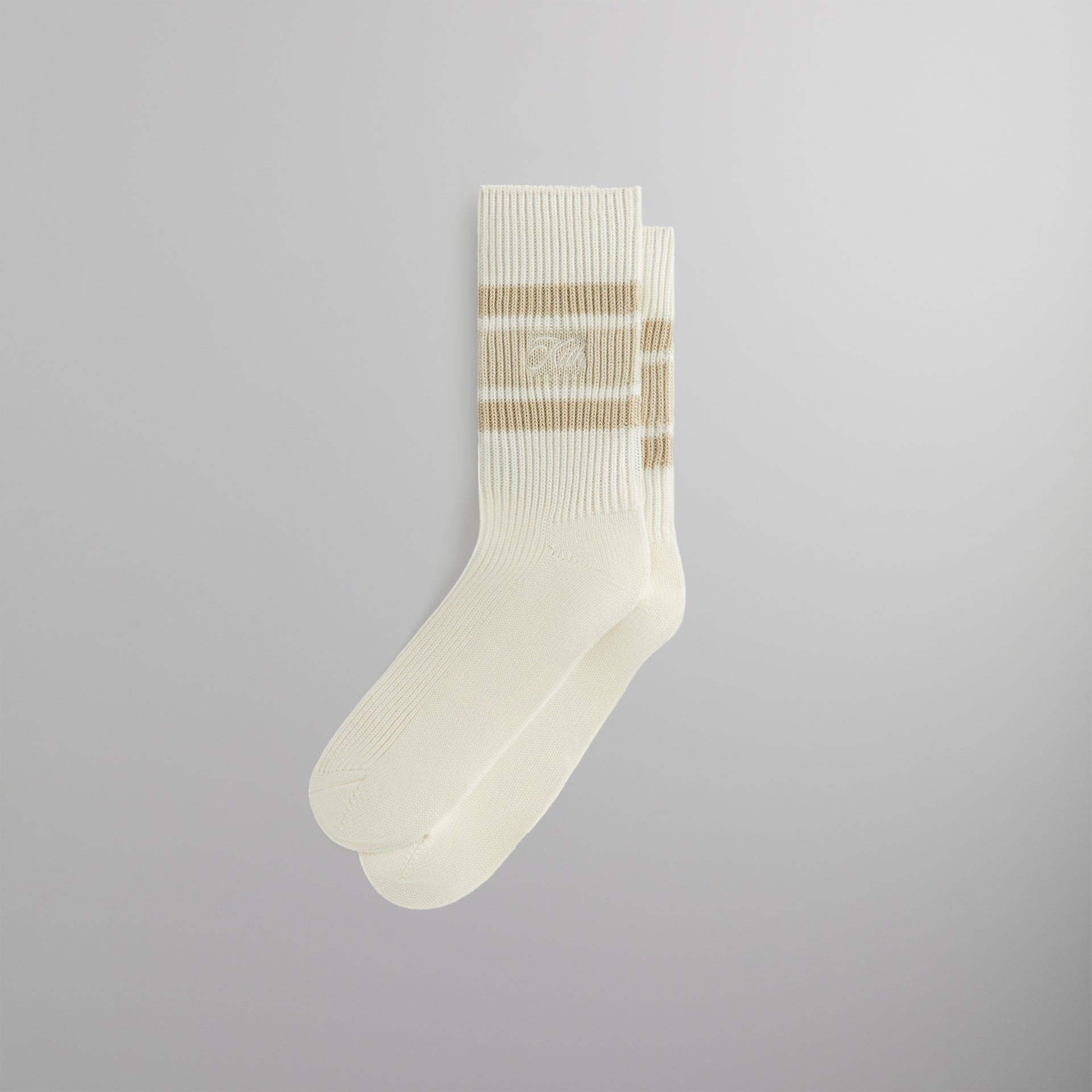 Kith Calf Stripe Relaxed Crew Sock - Silk