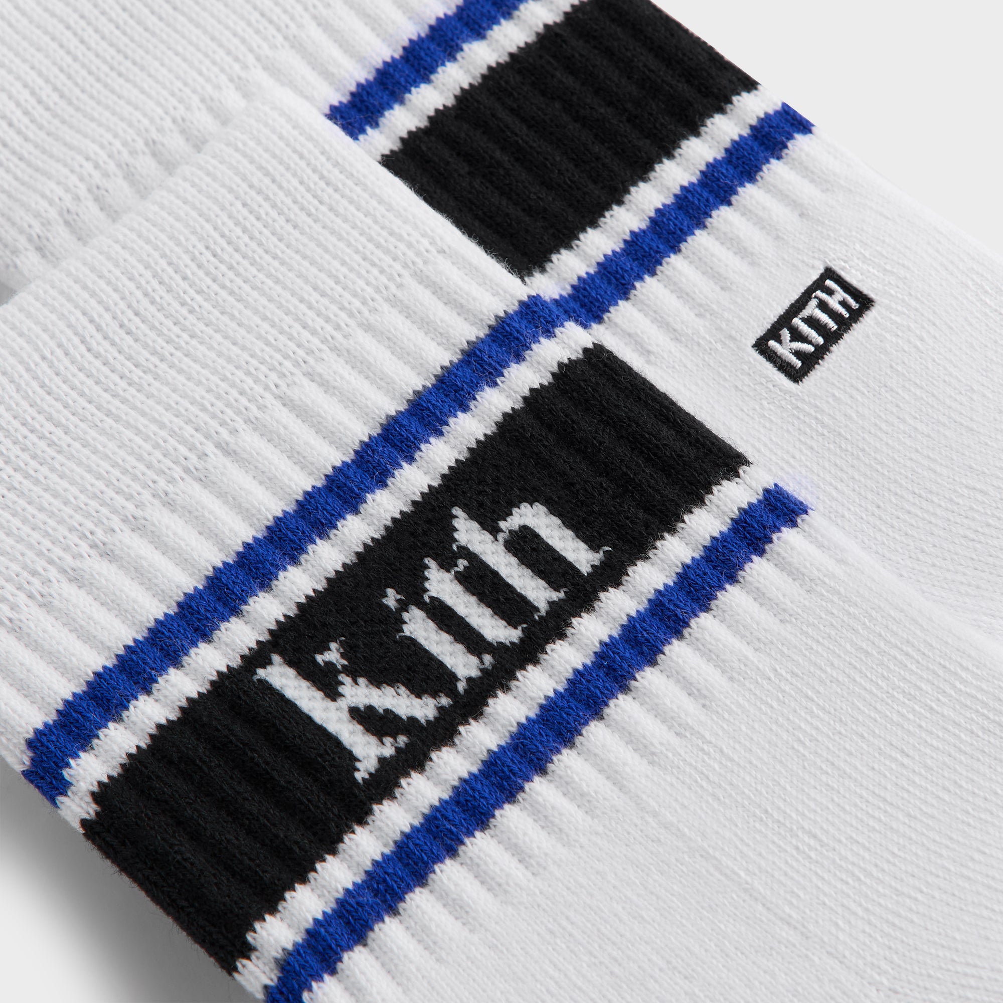 ★25SS★Kith 3-Pack Socks Kith 3-Pack Striped Mid Crew Socks - White – Kith Europe