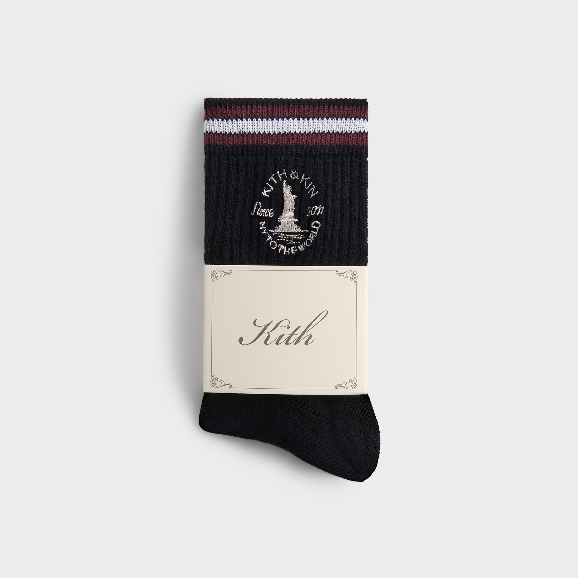 ★24SS 最新作★Kith Crest Mid Crew Socks Kith 3-Pack Crest Mid Crew Socks - Multi