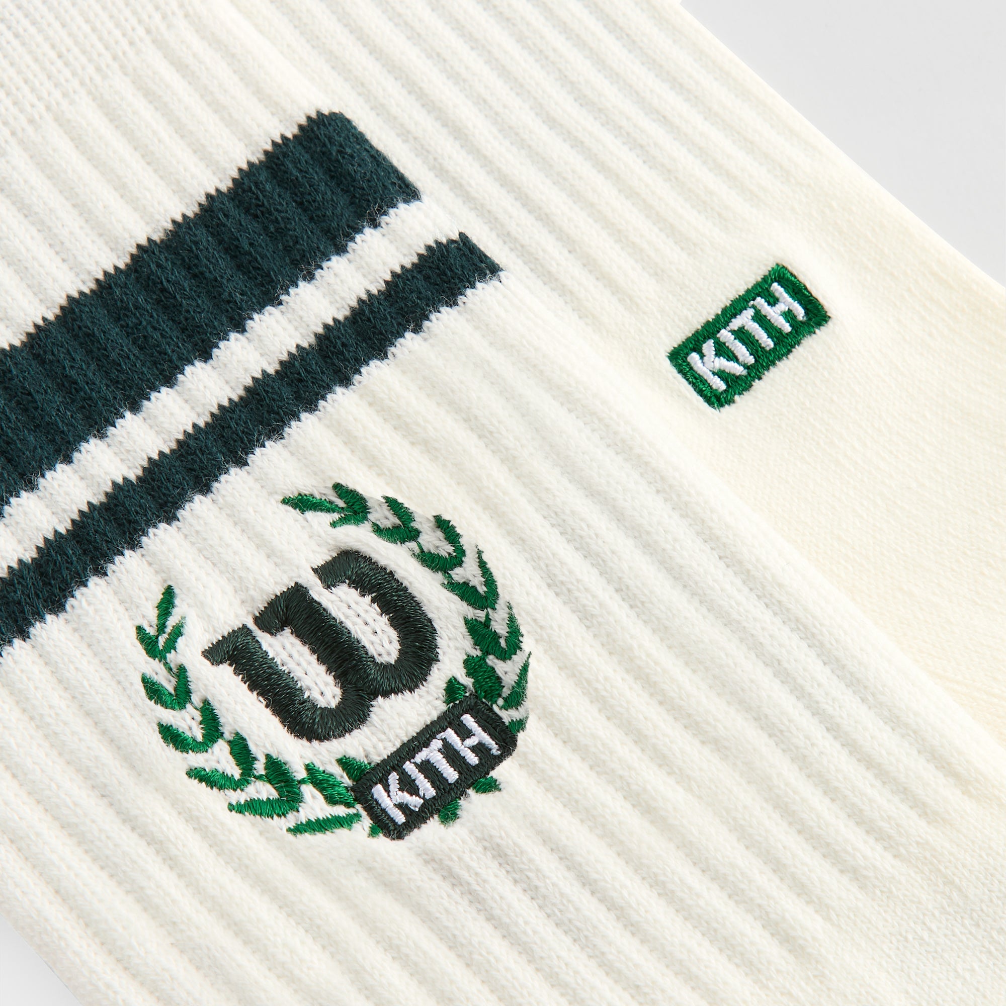 【1点のみ！即発送！】KITH Wilsonコラボ ロゴクルーソックス Kith for Wilson Logo Crew Socks - White