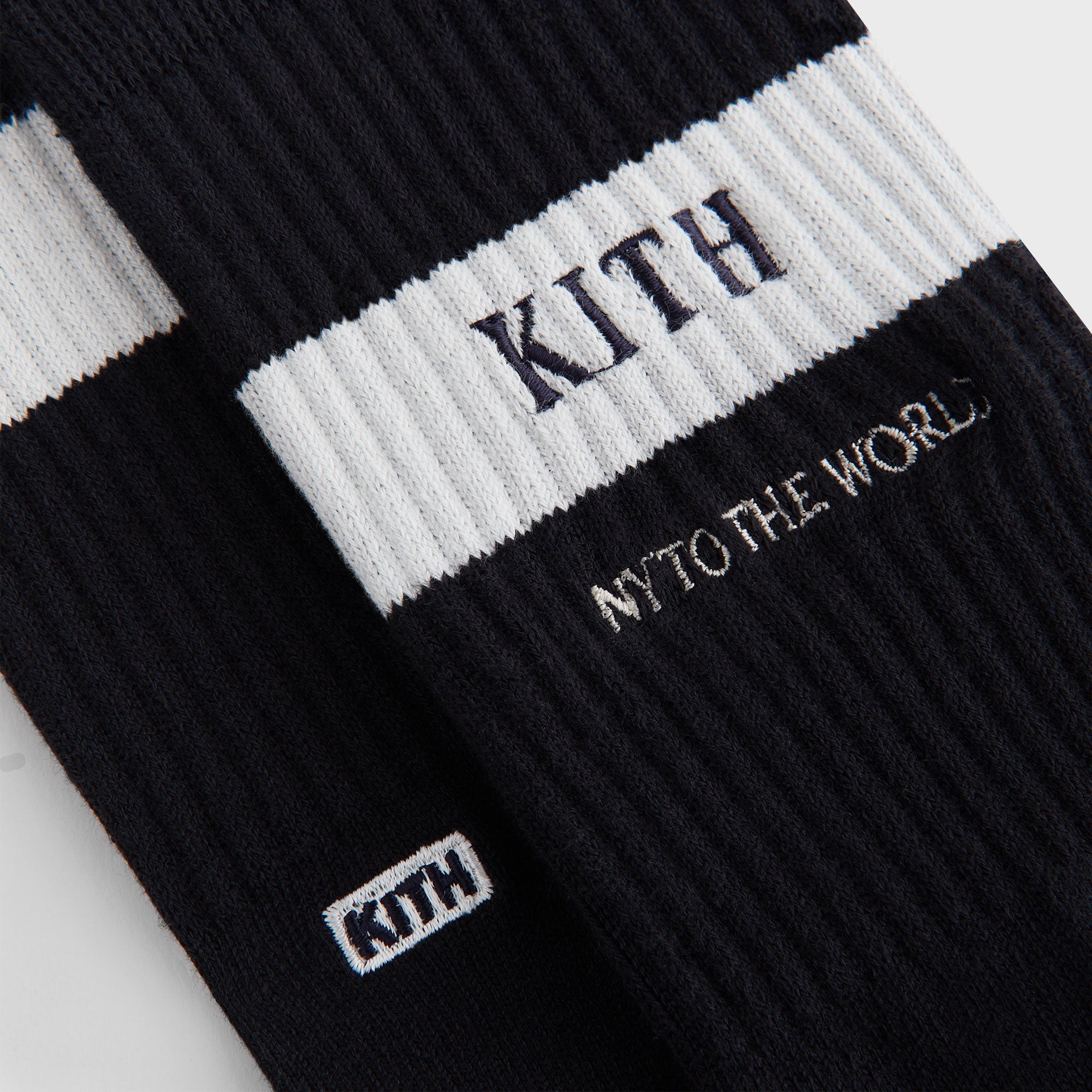 レッグウェア Kith Variegated Striped 3-Pack Socks Kith Variegated Stripe Crew Socks Kith 3-Pack Striped Cotton Mid