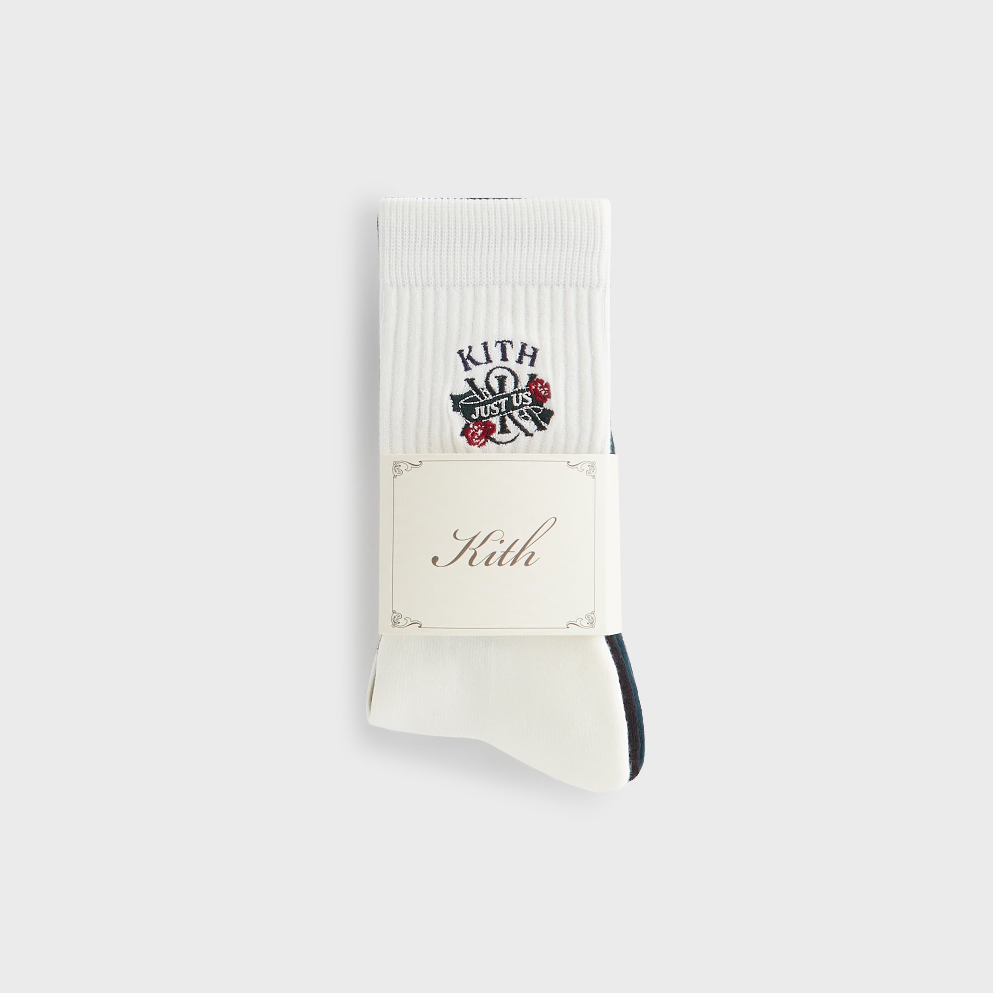 Kith Just Us 3-Pack Cotton Crew Socks - Multi