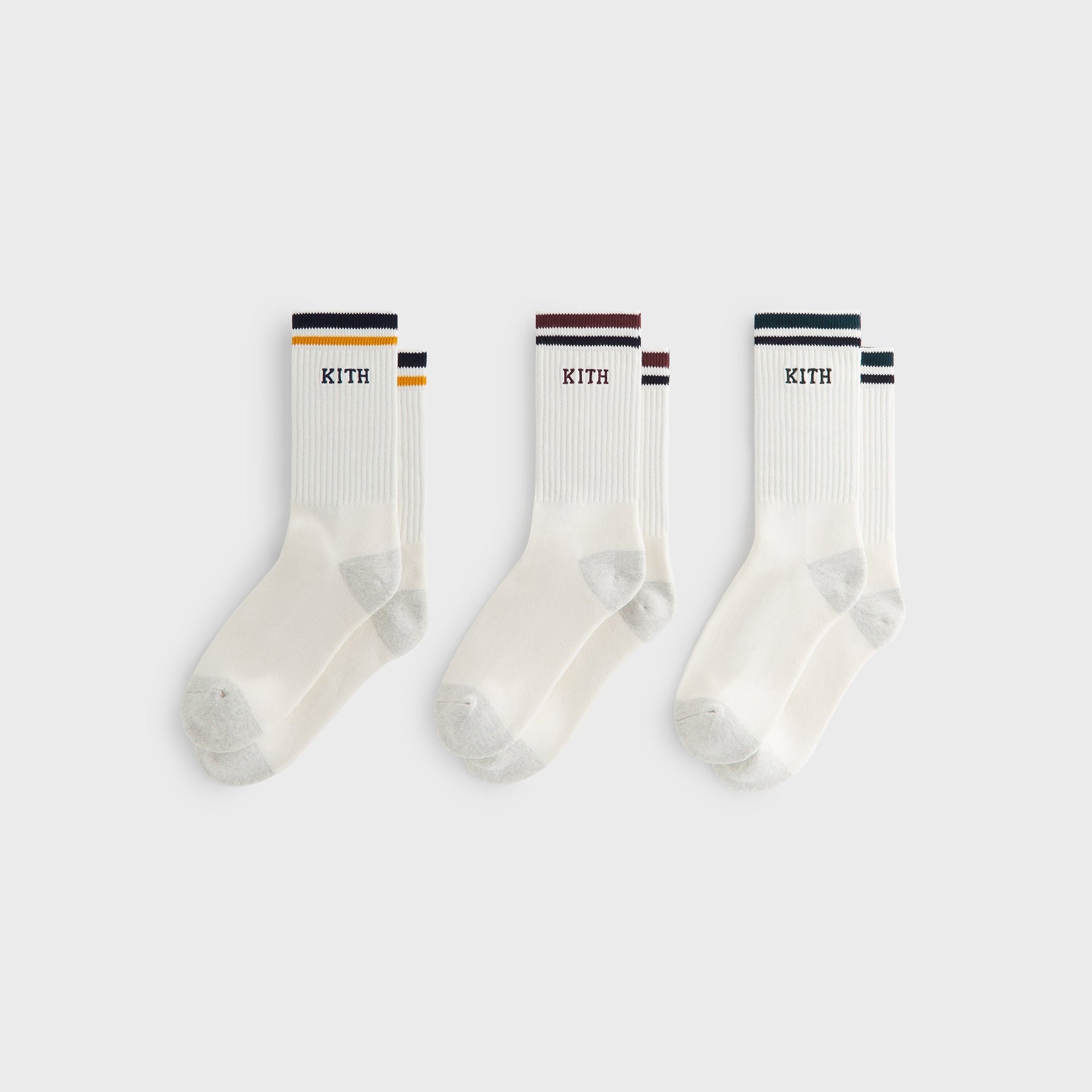 Kith 3-Pack Cotton Crew Socks - Silk - PH