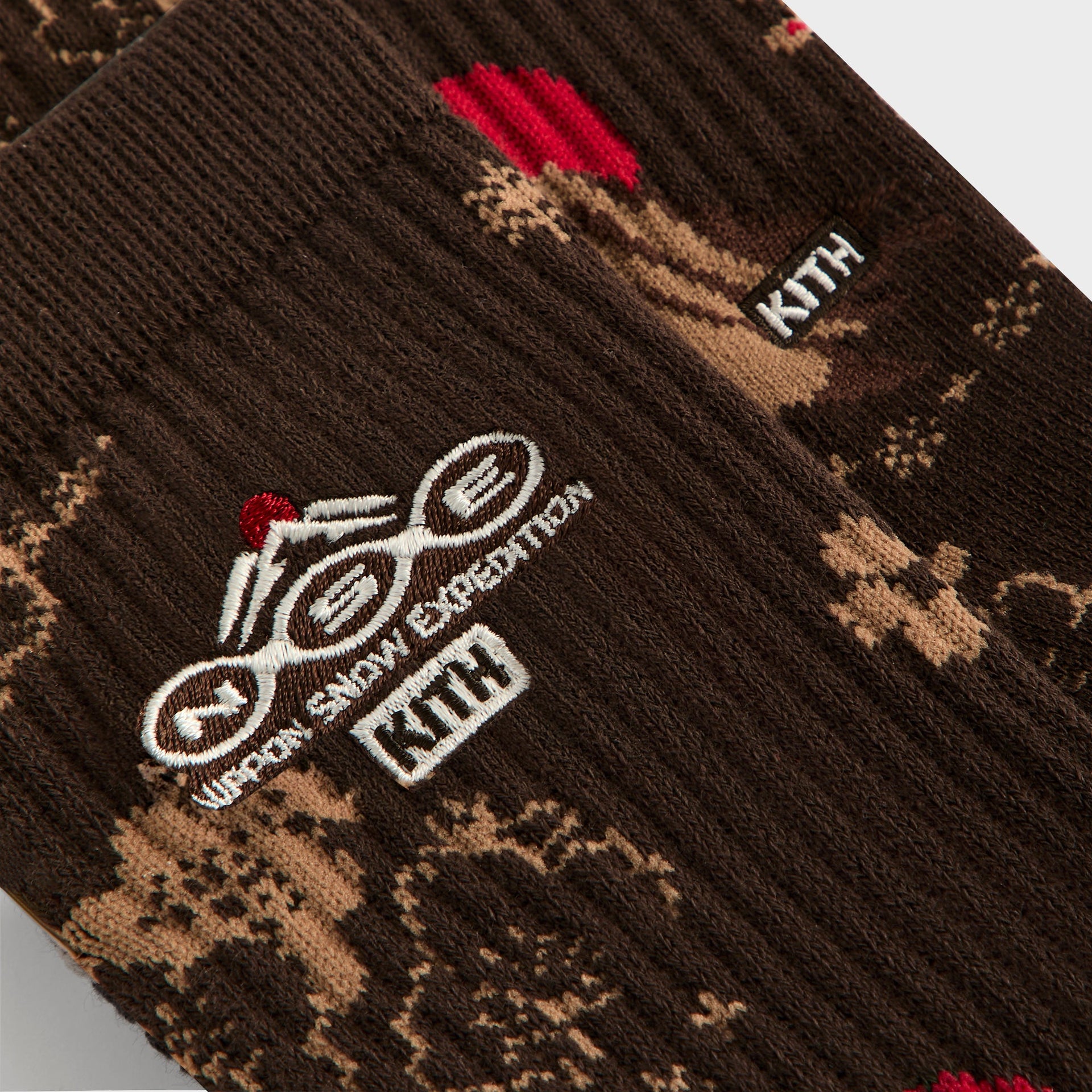 Kith Landscape Jacquard Socks - Kindling