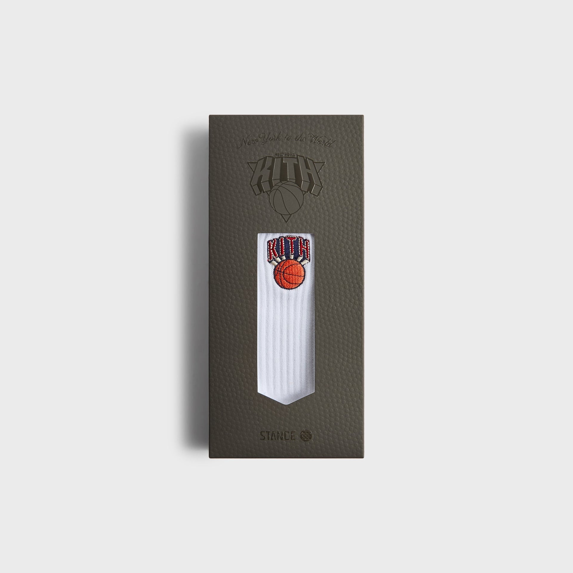Kith for the New York Knicks Retro Logo Socks - White - PH