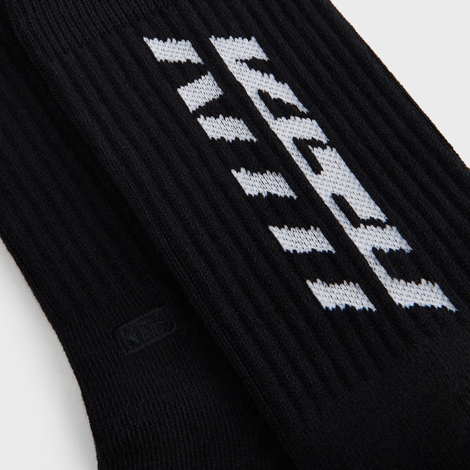 Kith Fast Logo Cotton Crew Socks - Black - PH