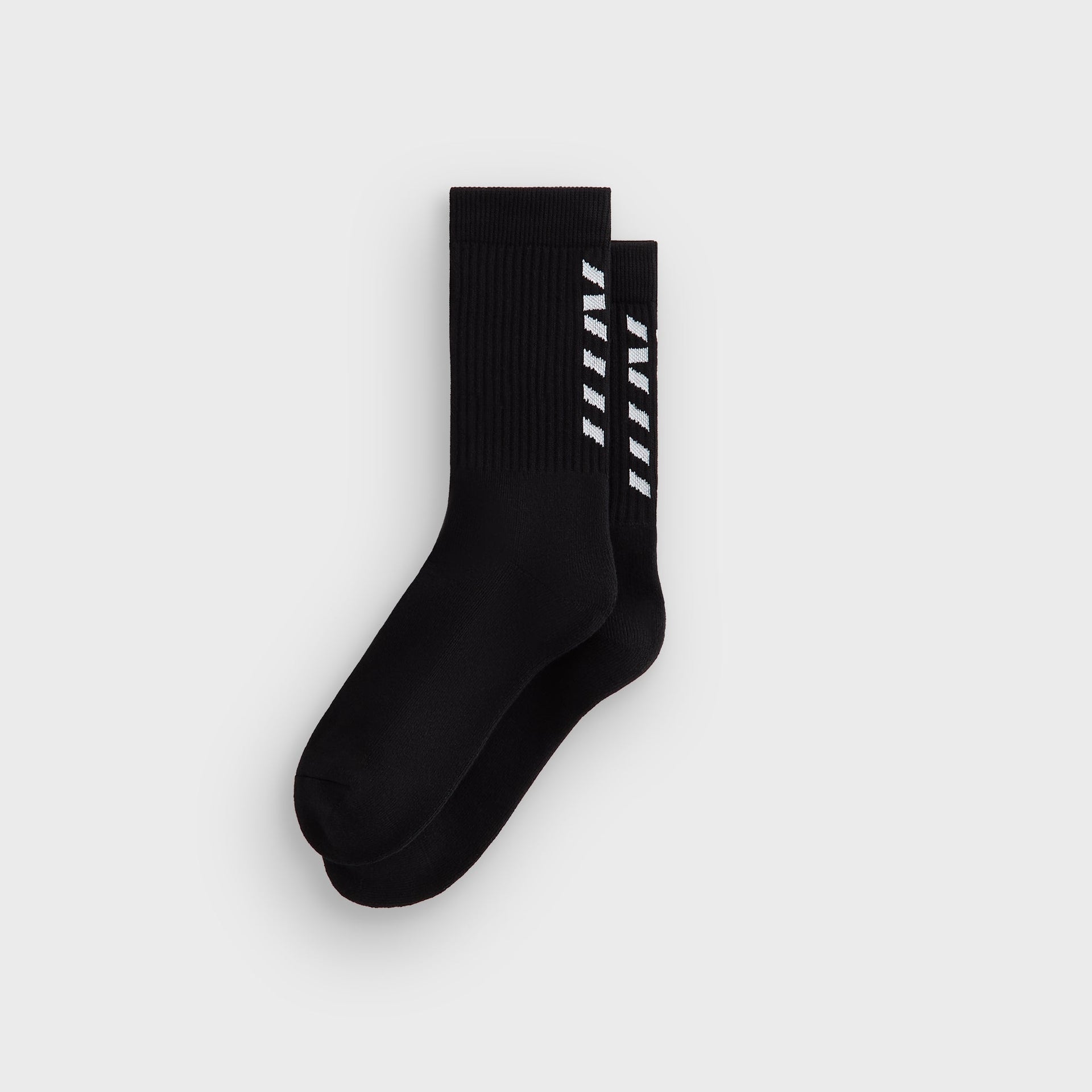 Kith Fast Logo Cotton Crew Socks - Black - PH