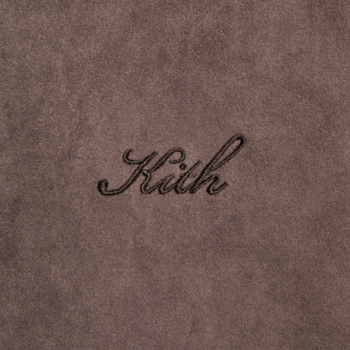 Kith Microsuede Bonded Flannel Harrington Jacket - Dark Ash