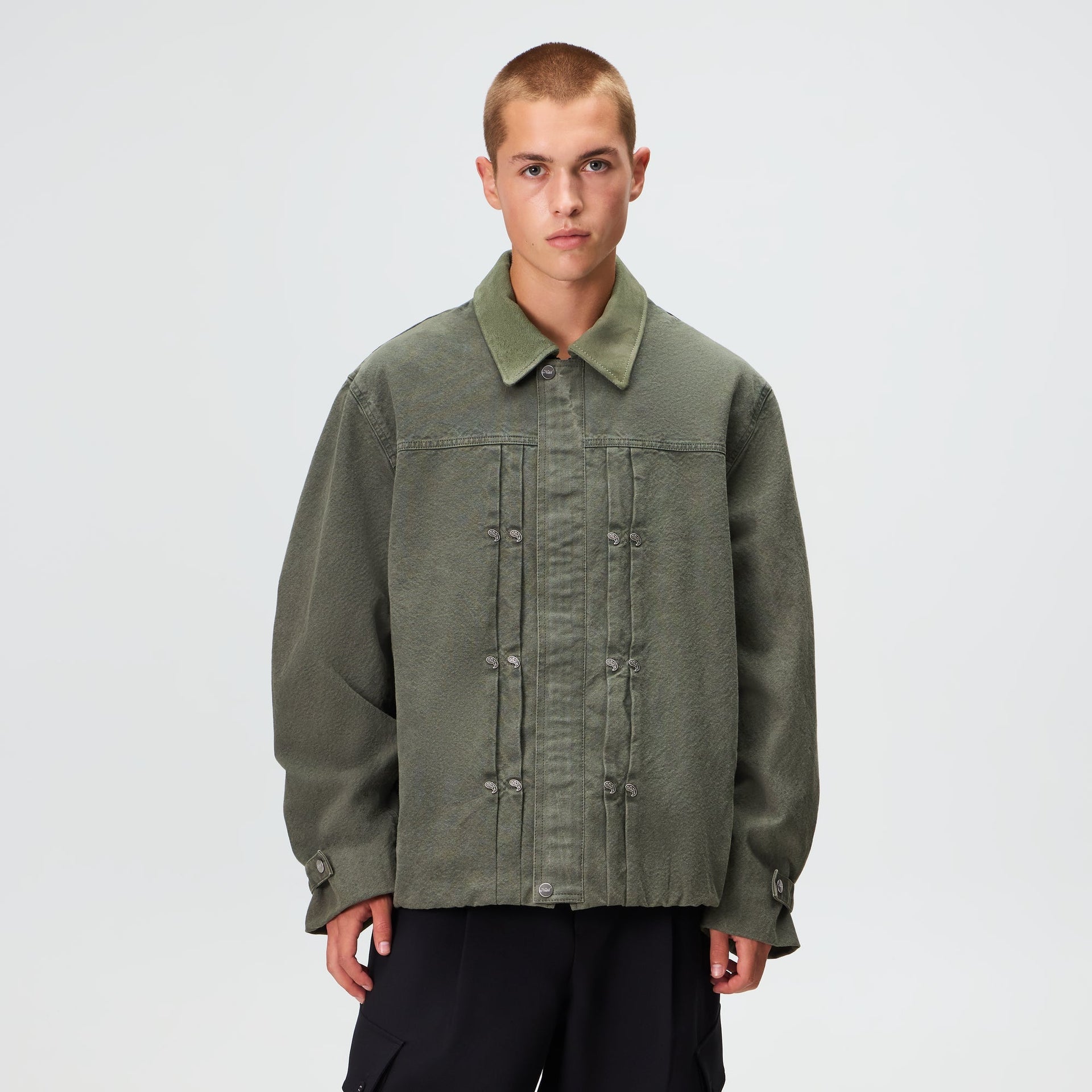 Kith Washed Canvas Ariel Blouson Jacket - Cypress - PH