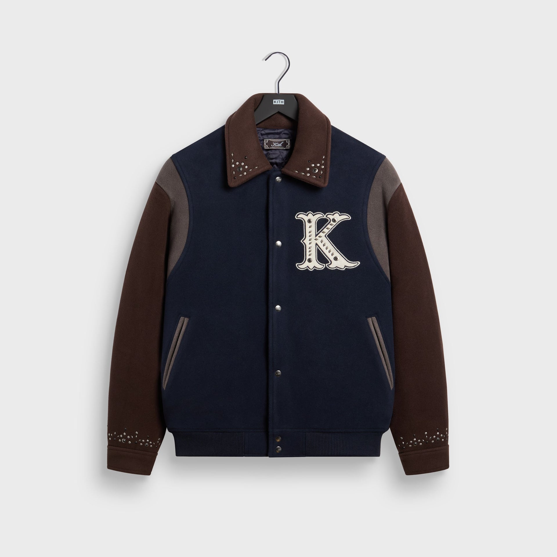 Kith Melton Wool Studded Varsity Jacket - Eve