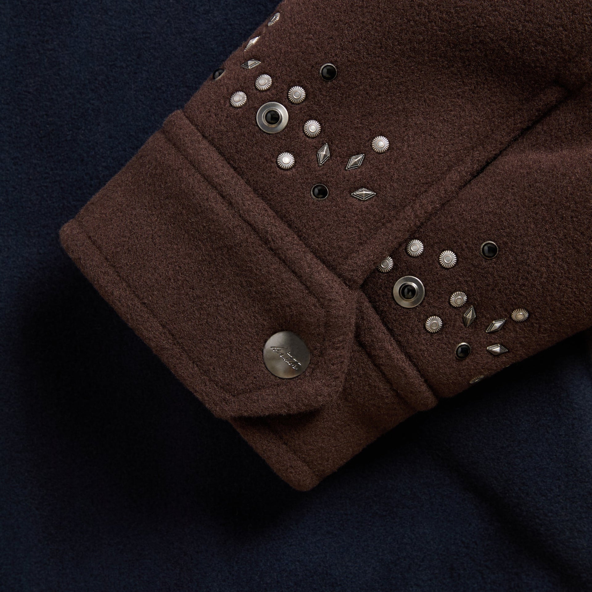 Kith Melton Wool Studded Varsity Jacket - Eve