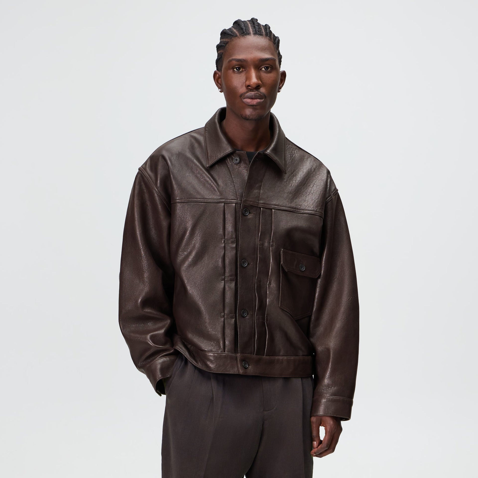 Kith Vintage Leather Alonzo Jacket - Kindling - PH
