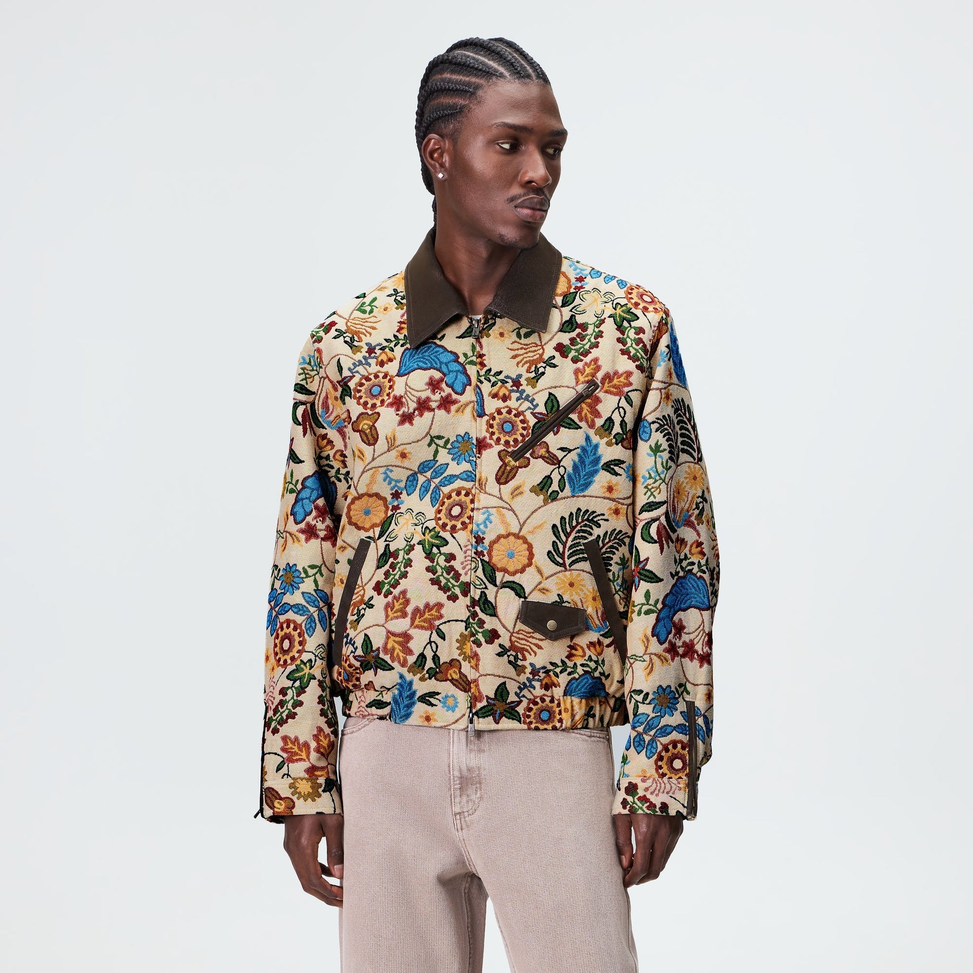 Kith Ornate Floral Tapestry Cassius Blouson Jacket - Durum - PH