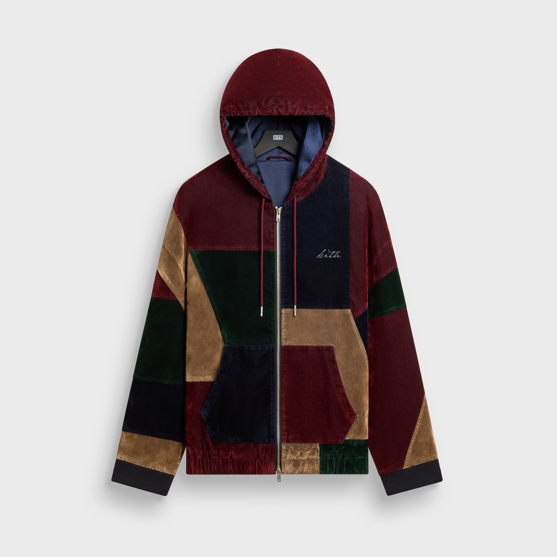 Kith Patchwork Flocked Denim Nyx Hooded Jacket - Essence - PH