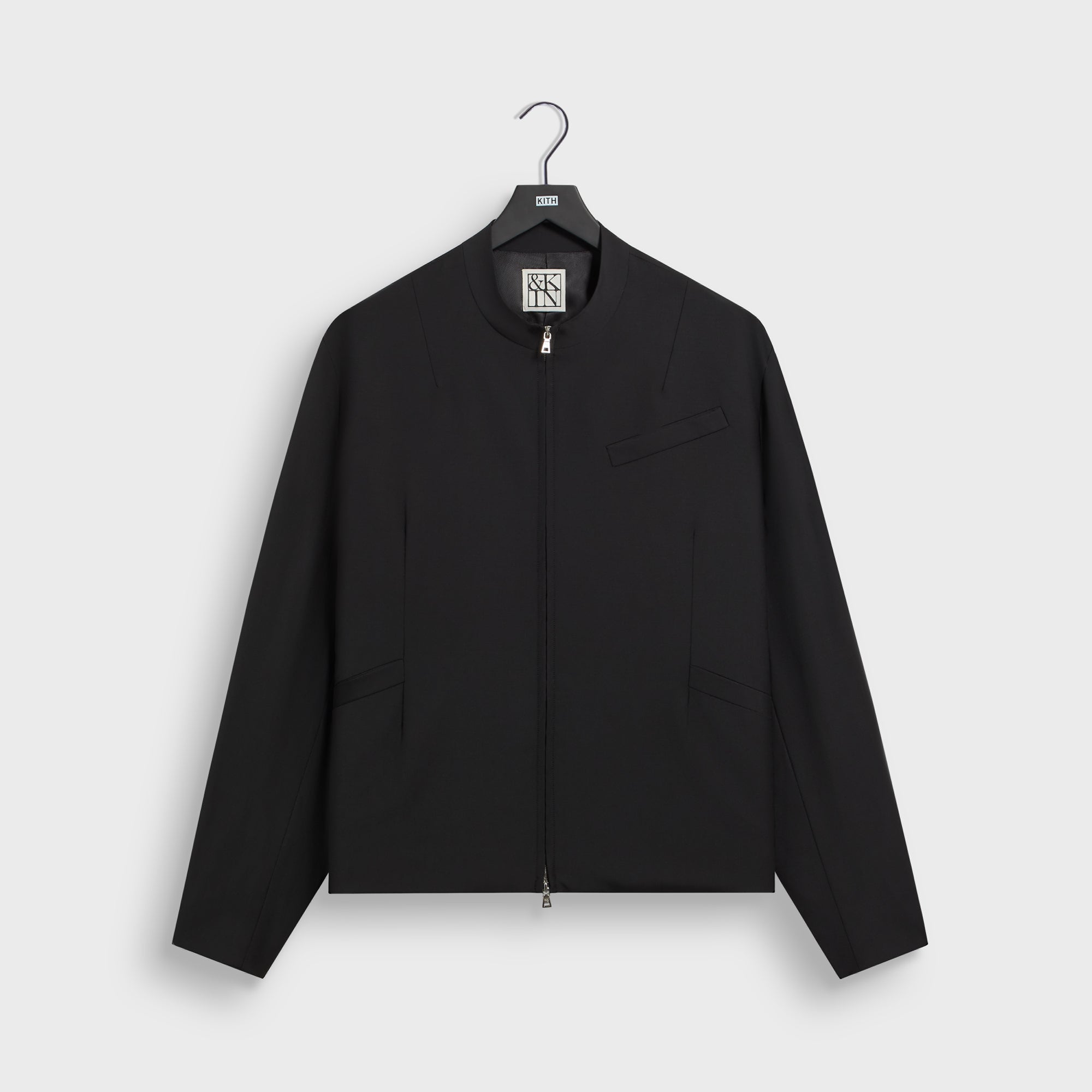 &Kin Tropical Wool Denez Jacket - Black – Kith