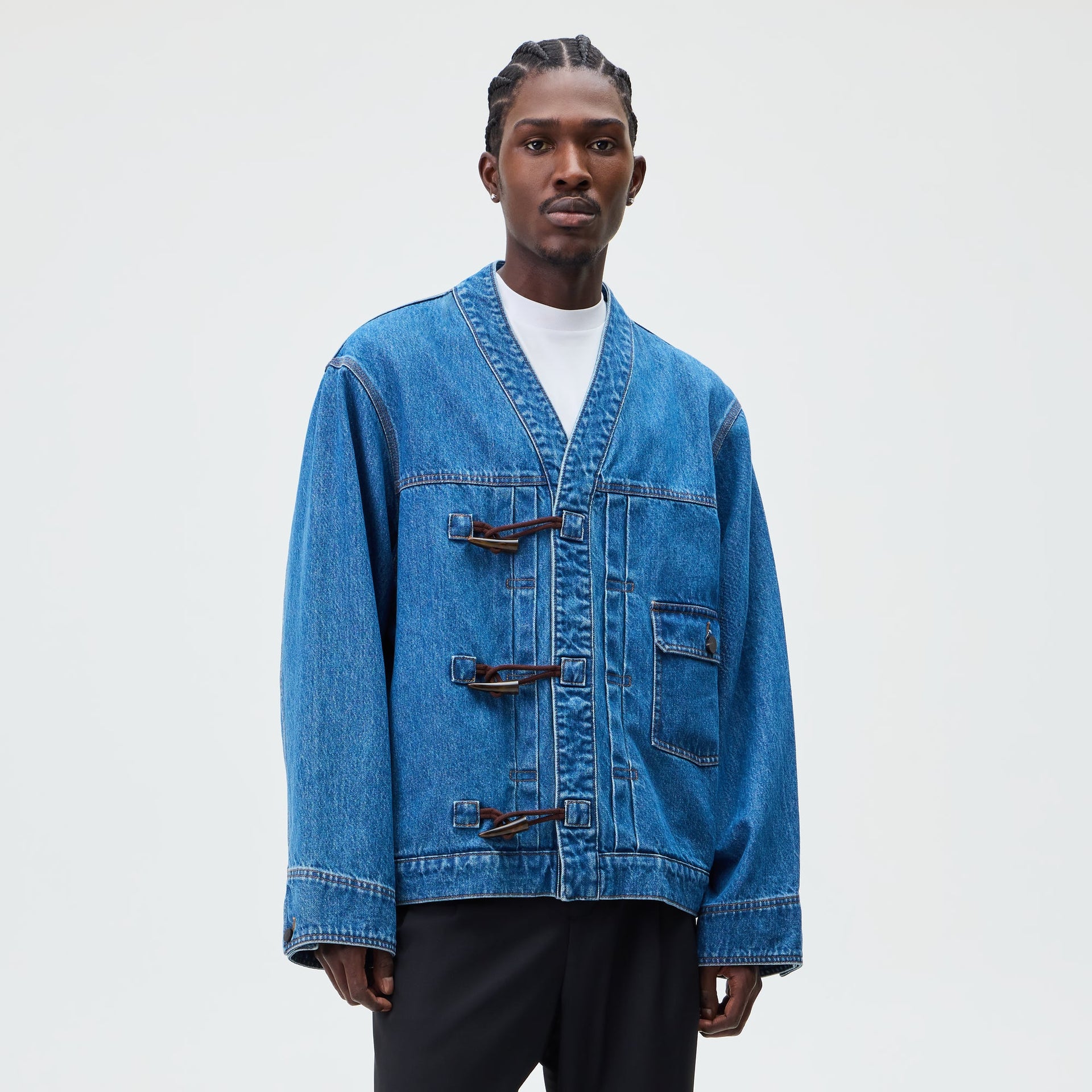 &Kin Denim Clint Trucker Jacket - River Indigo - PH