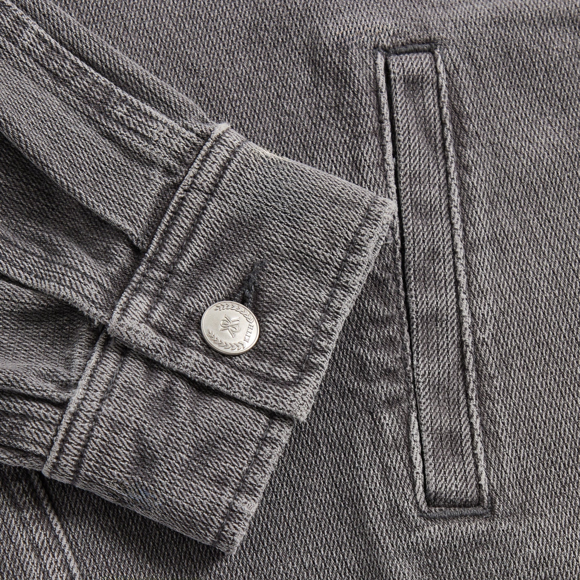 Kith Herringbone Denim Efron Track Jacket - Mineral - PH