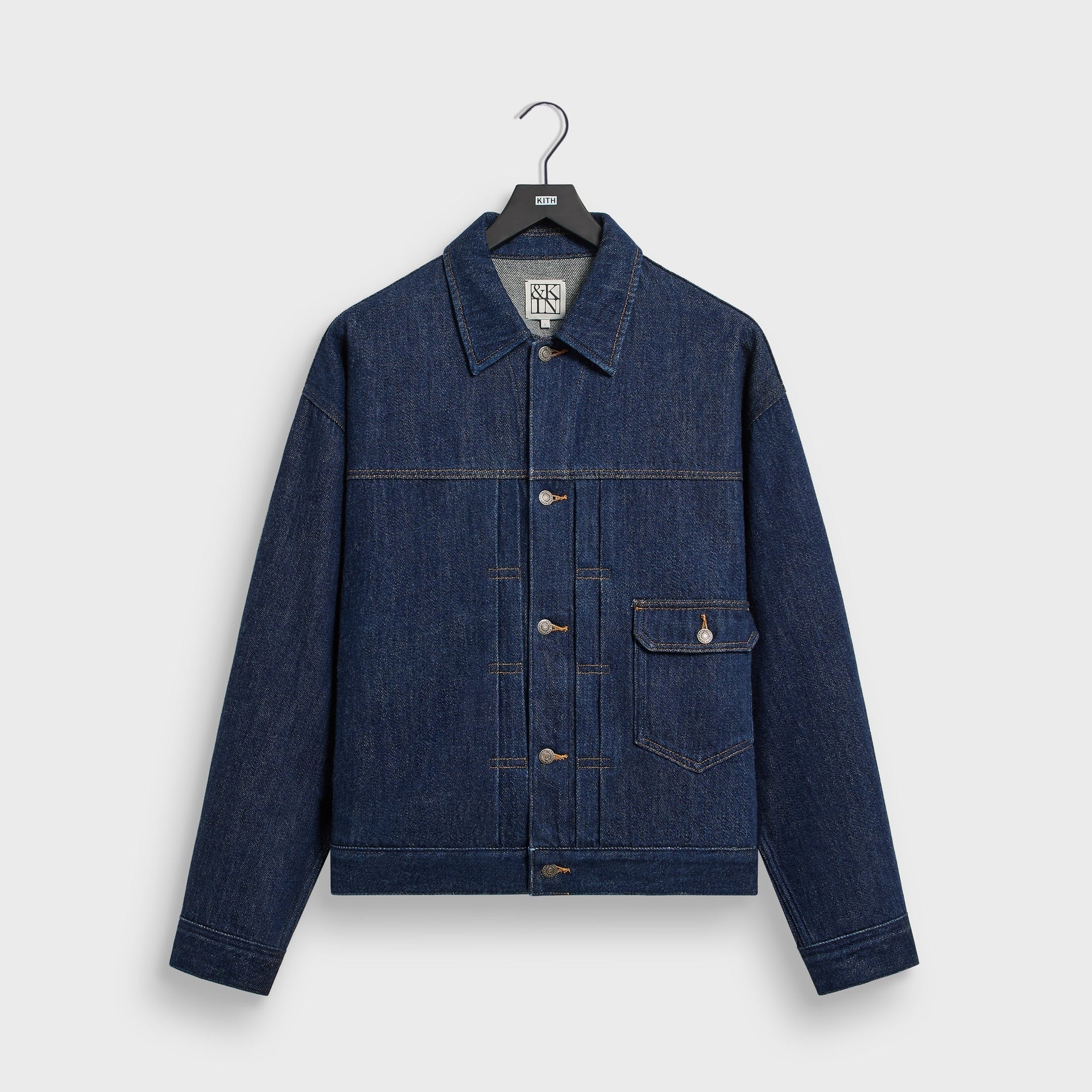 &Kin Rope Twill Alonzo Jacket - Dark Indigo - PH
