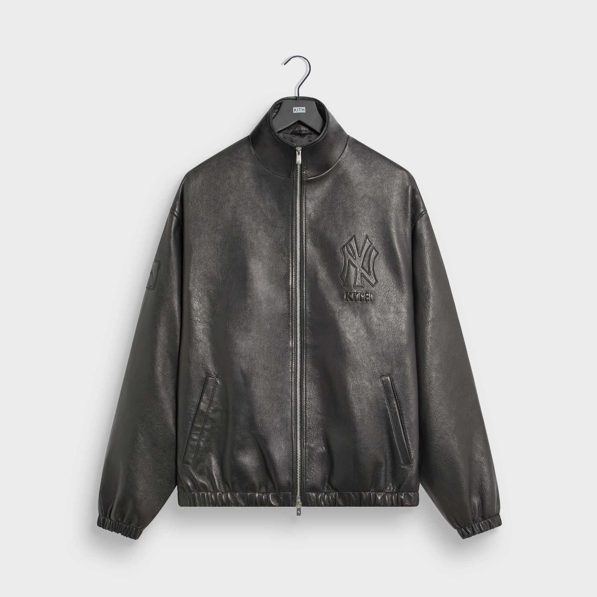 Kith for the New York Yankees Leather Ames Jacket - Black