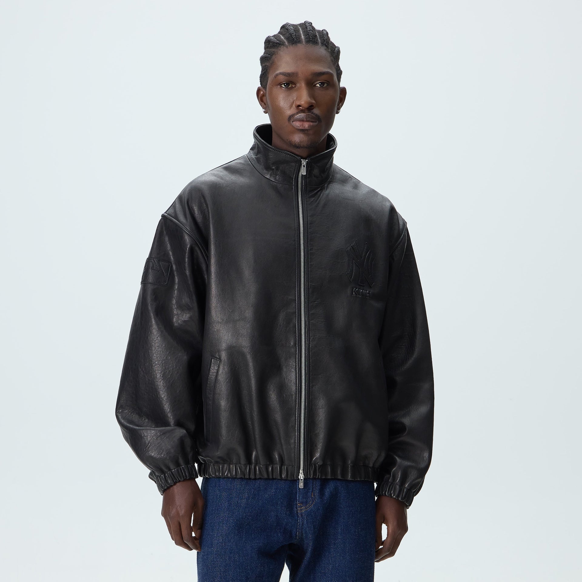 Kith for the New York Yankees Leather Ames Jacket - Black - PH