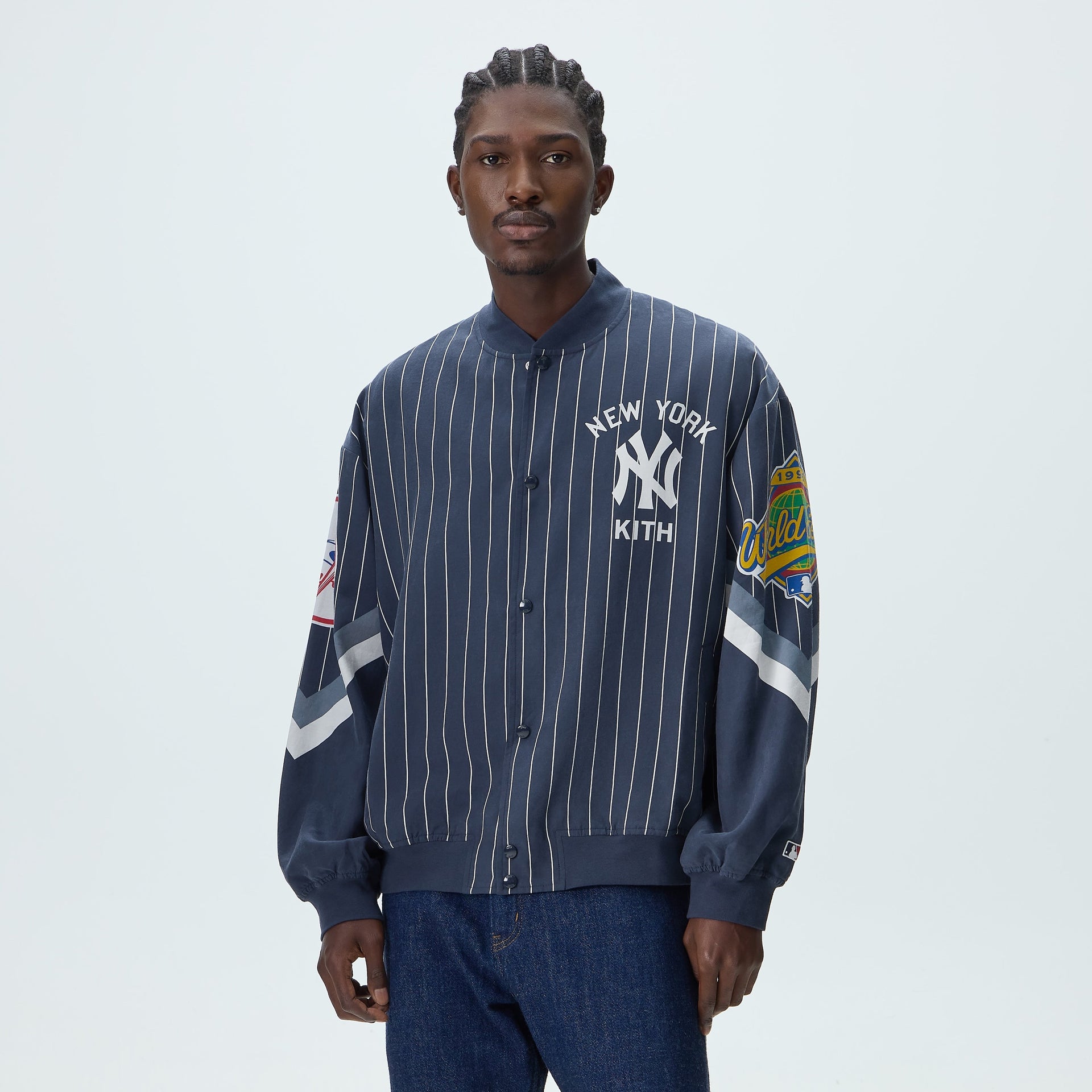 Kith for the New York Yankees Cupro Ferris Jacket - Nocturnal - PH